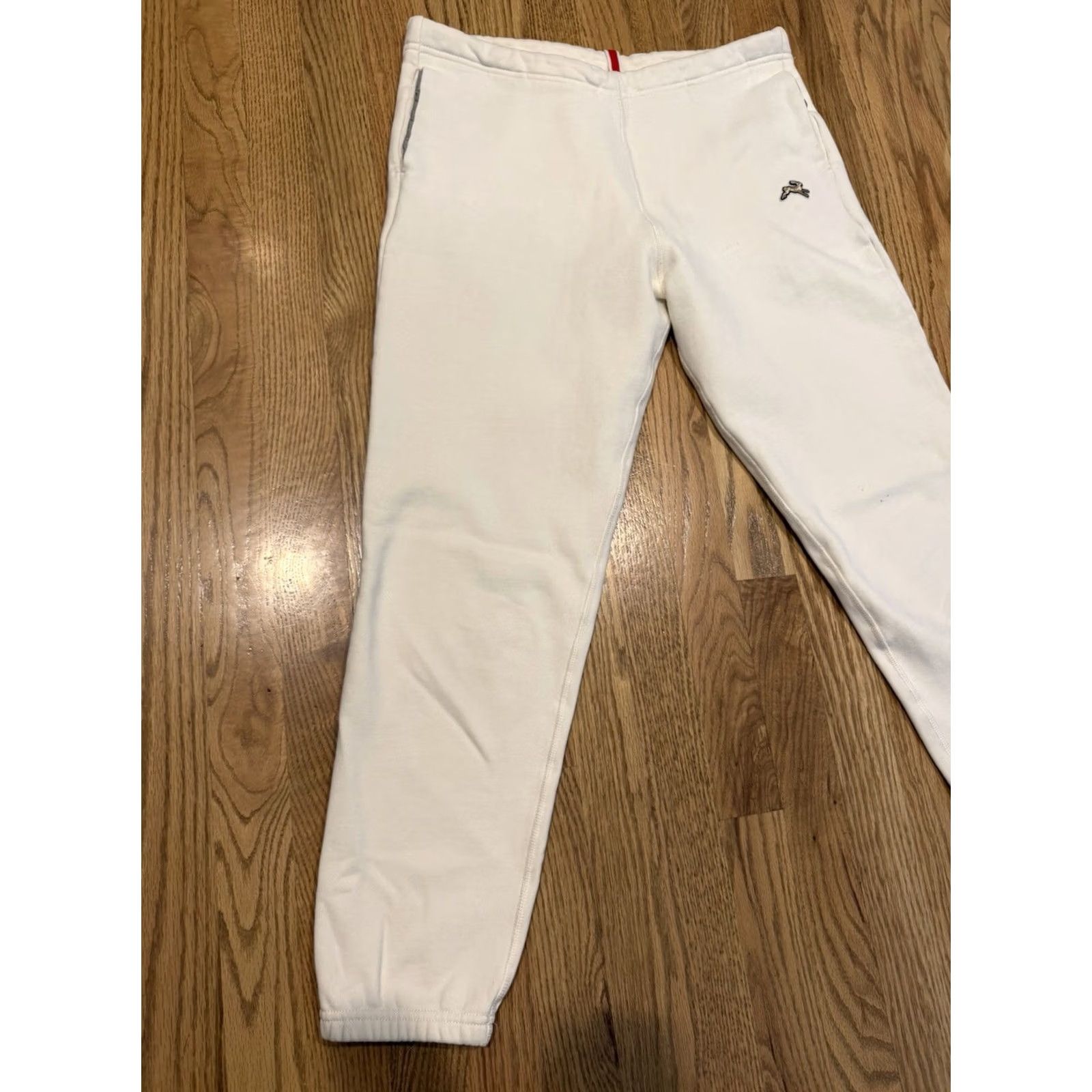 Vintage Tracksmith Pants Men’s Small Trackhouse Joggers Sweatpants Drawstring White Size US 29 - 5 Thumbnail