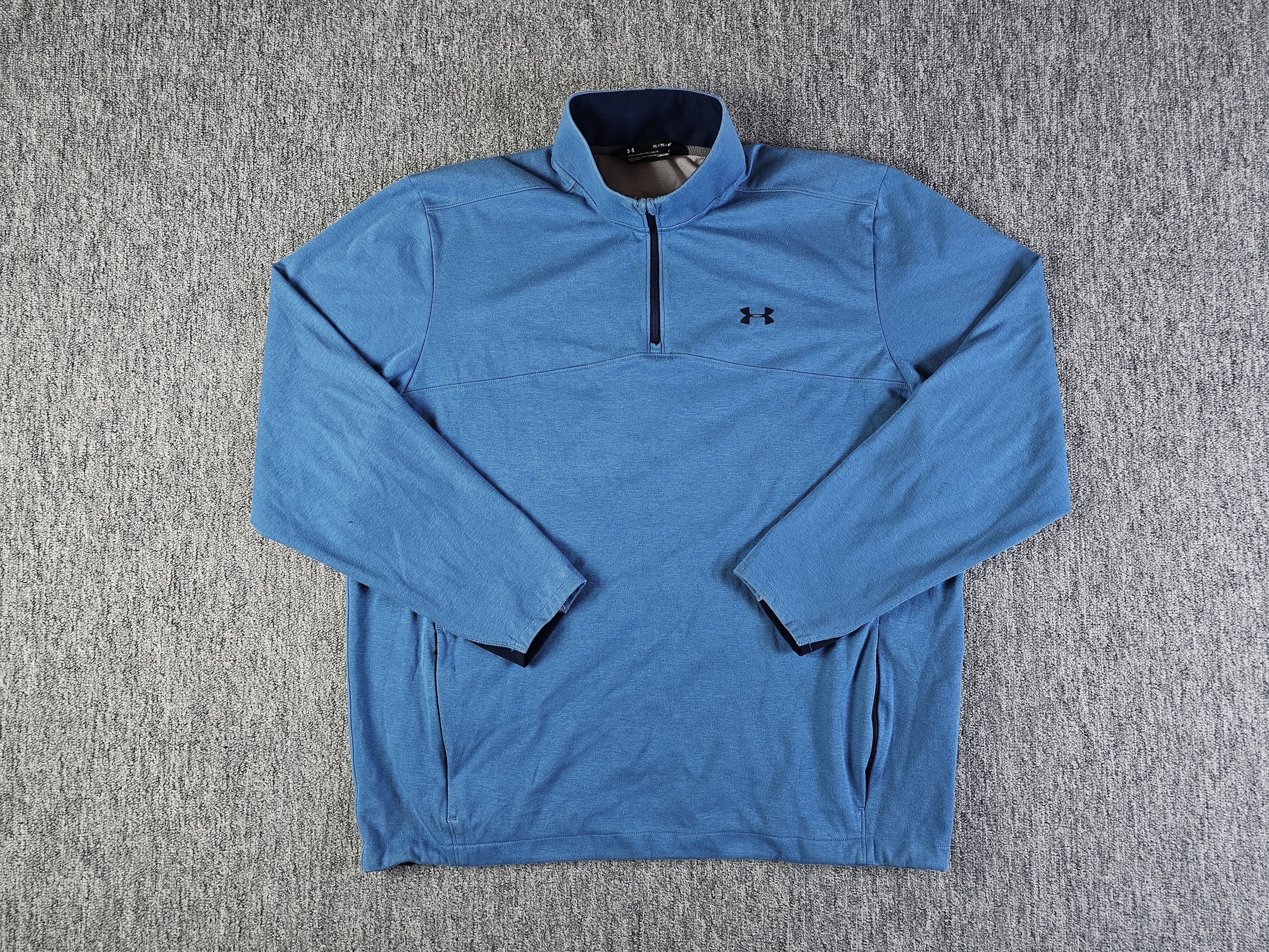Under Armour Under Armour ColdGear 1/4 Zip Pullover Fleece Blue XL Size US XL / EU 56 / 4 - 2 Thumbnail