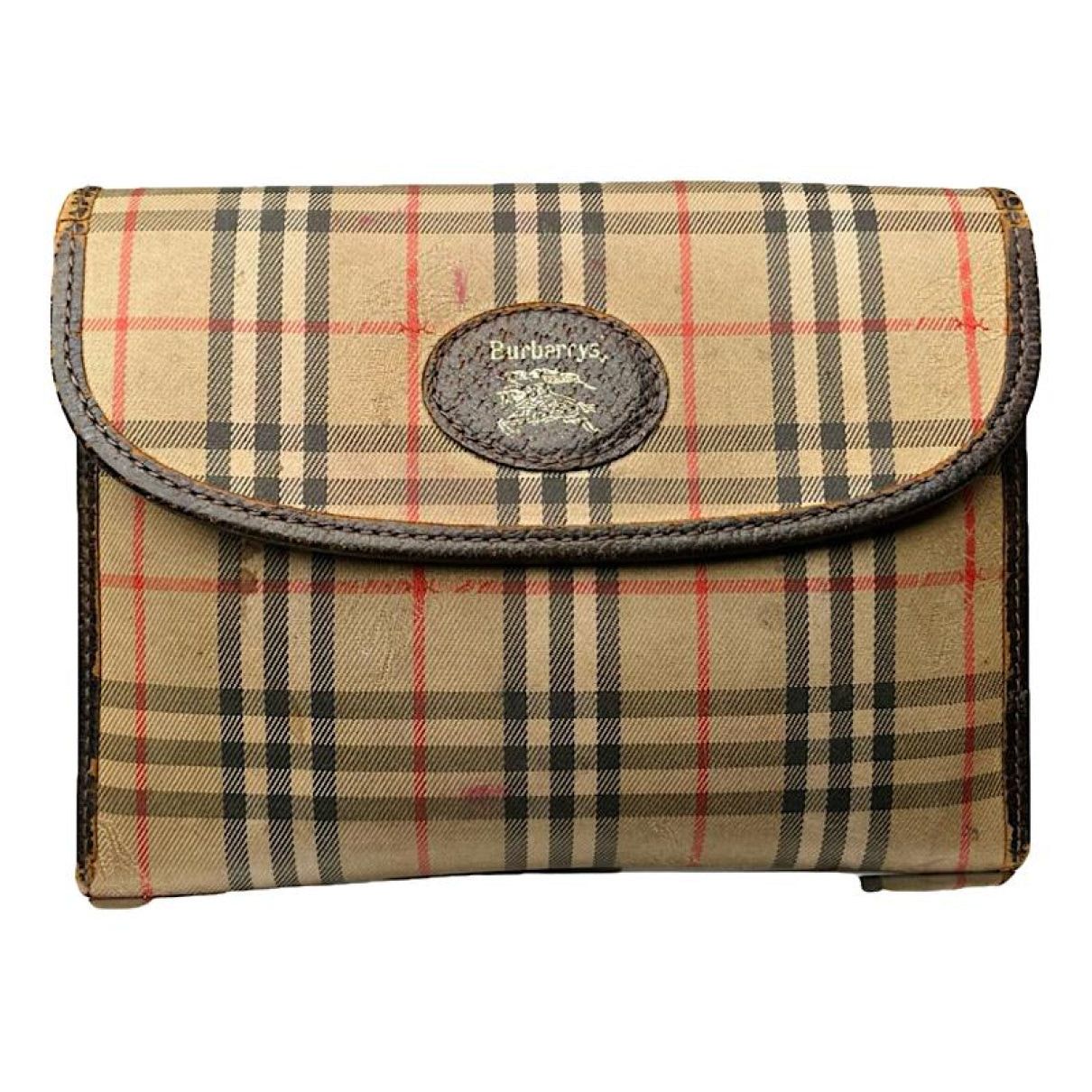 Burberry Beige Cotton Clutch Bag Size ONE SIZE - 1 Thumbnail