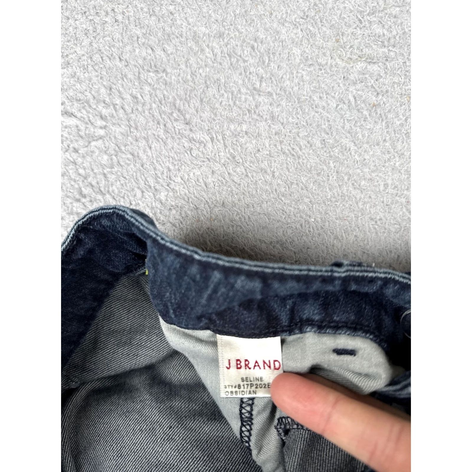 J Brand J Brand Jeans Womens 34x34 Dark Blue Obsidian Wash Mid Rise Relaxed Wide-Leg Denim 100% Cotton Mens? No, Womens Size 24" / US 00 / IT 34 - 7 Thumbnail