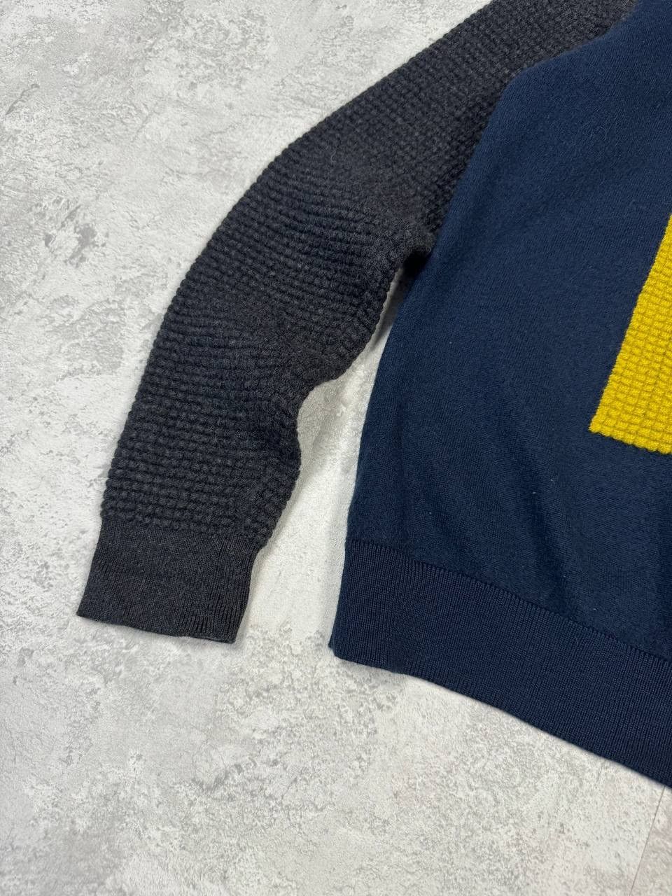 Kenzo Kenzo Wool Knit Dark Blue Women's Sweater Big Logo Size M / US 6-8 / IT 42-44 - 4 Thumbnail