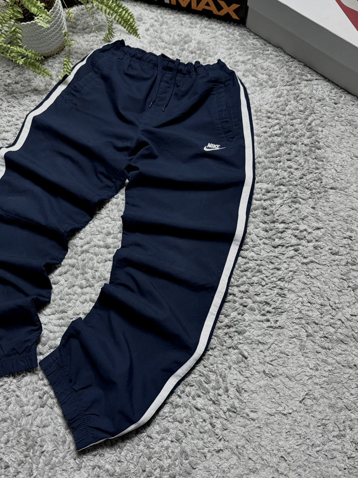 Nike 00s Nike Vintage Pants Rare Nylon Drill Streetwear Y2k Size US 31 - 2 Thumbnail