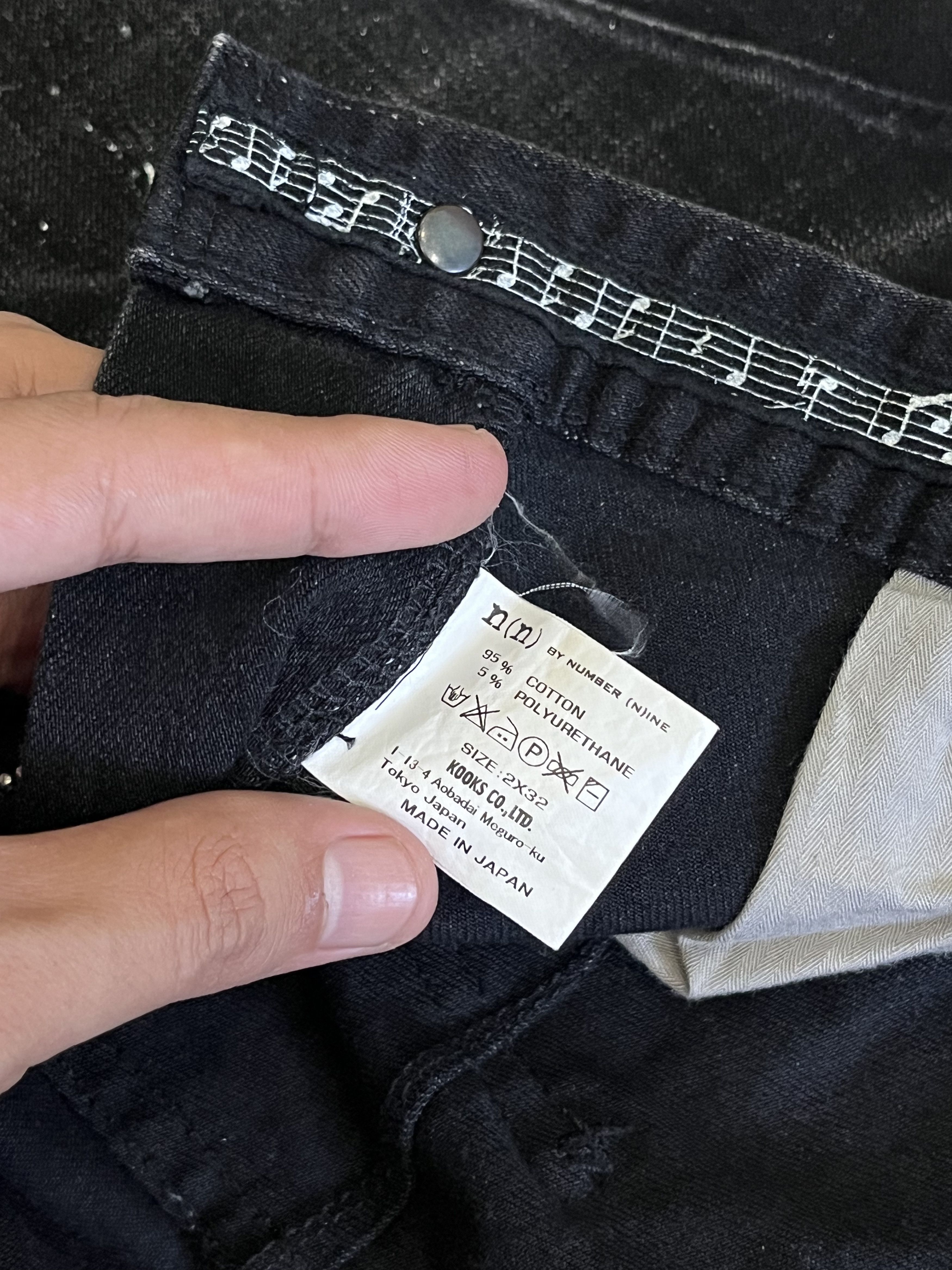 Number (N)ine number nine darting paint splatter denim Size US 31 - 6 Thumbnail