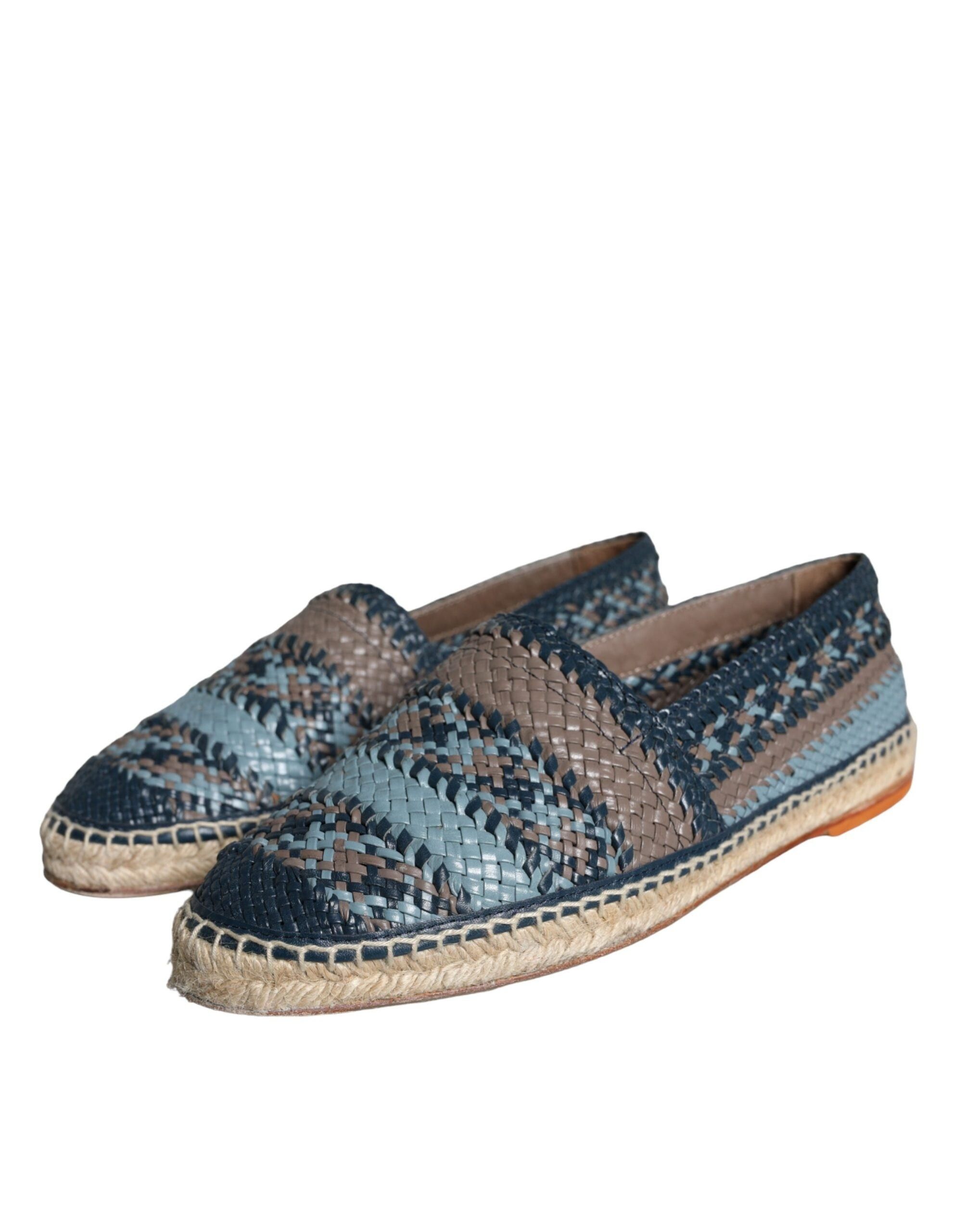 Dolce & Gabbana o1y0925 Leather Espadrilles in Multicolor Size US 9 / IT 39 - 3 Thumbnail