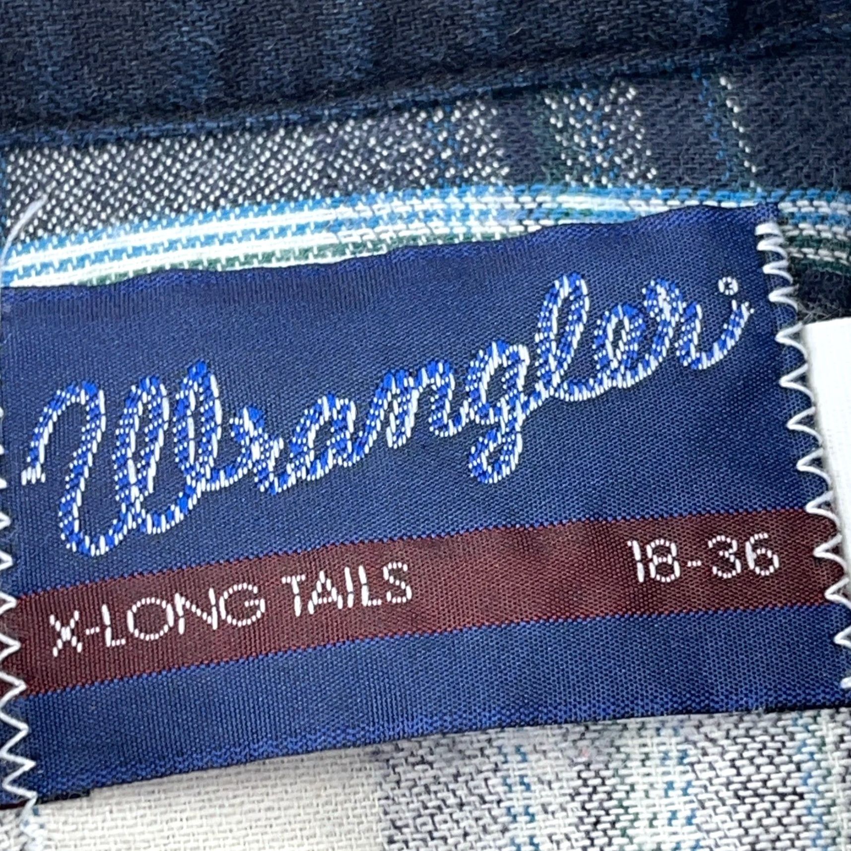 Wrangler VINTAGE Wrangler Western Shirt Men 18 36 Green Plaid Button Long Tail 90s USA Size US XXL / EU 58 / 5 - 6 Thumbnail