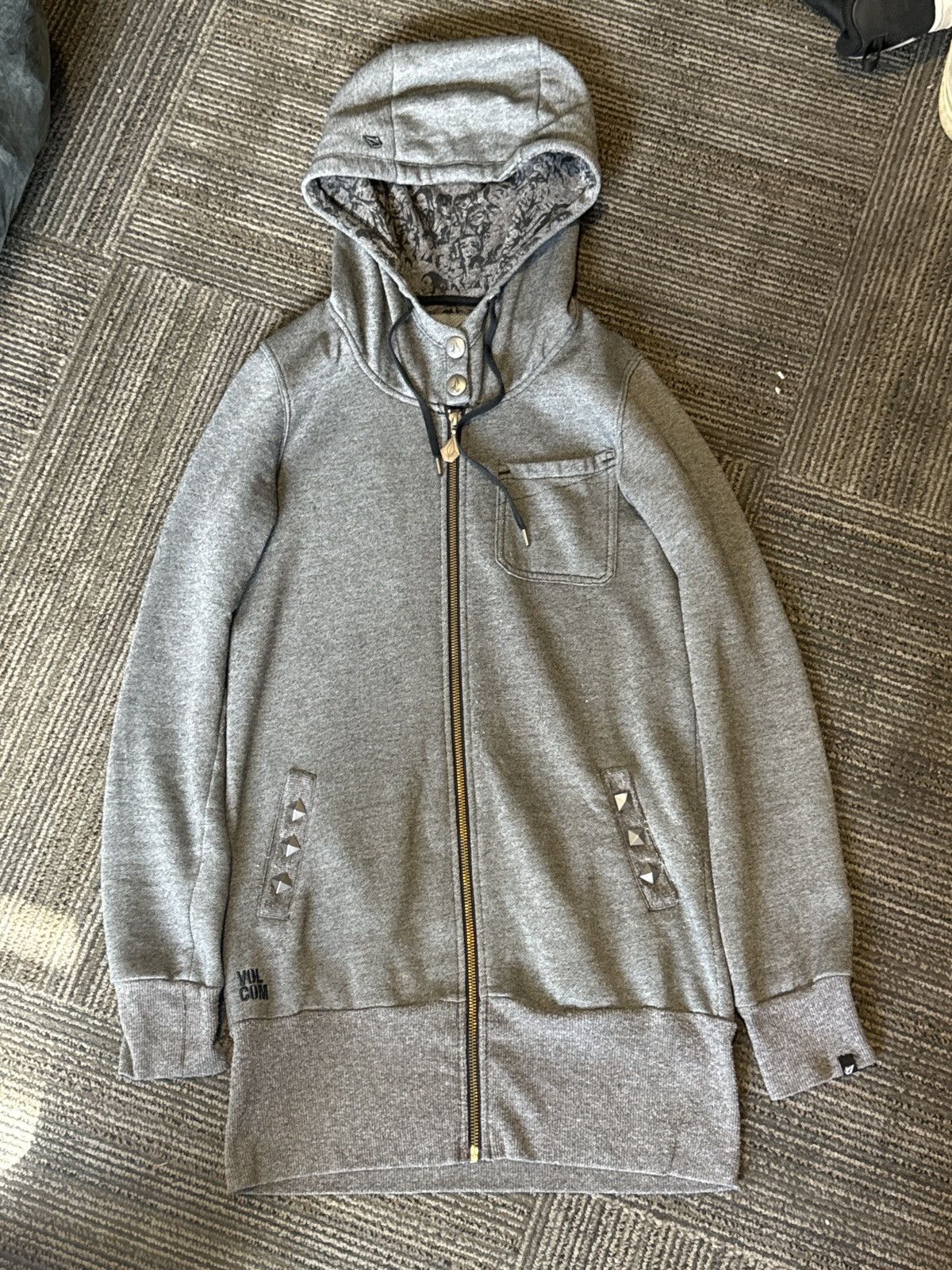 Le Grande Bleu (L.G.B.) LGB style studded volcom hoodie Size US XS / EU 42 / 0 - 1 Thumbnail