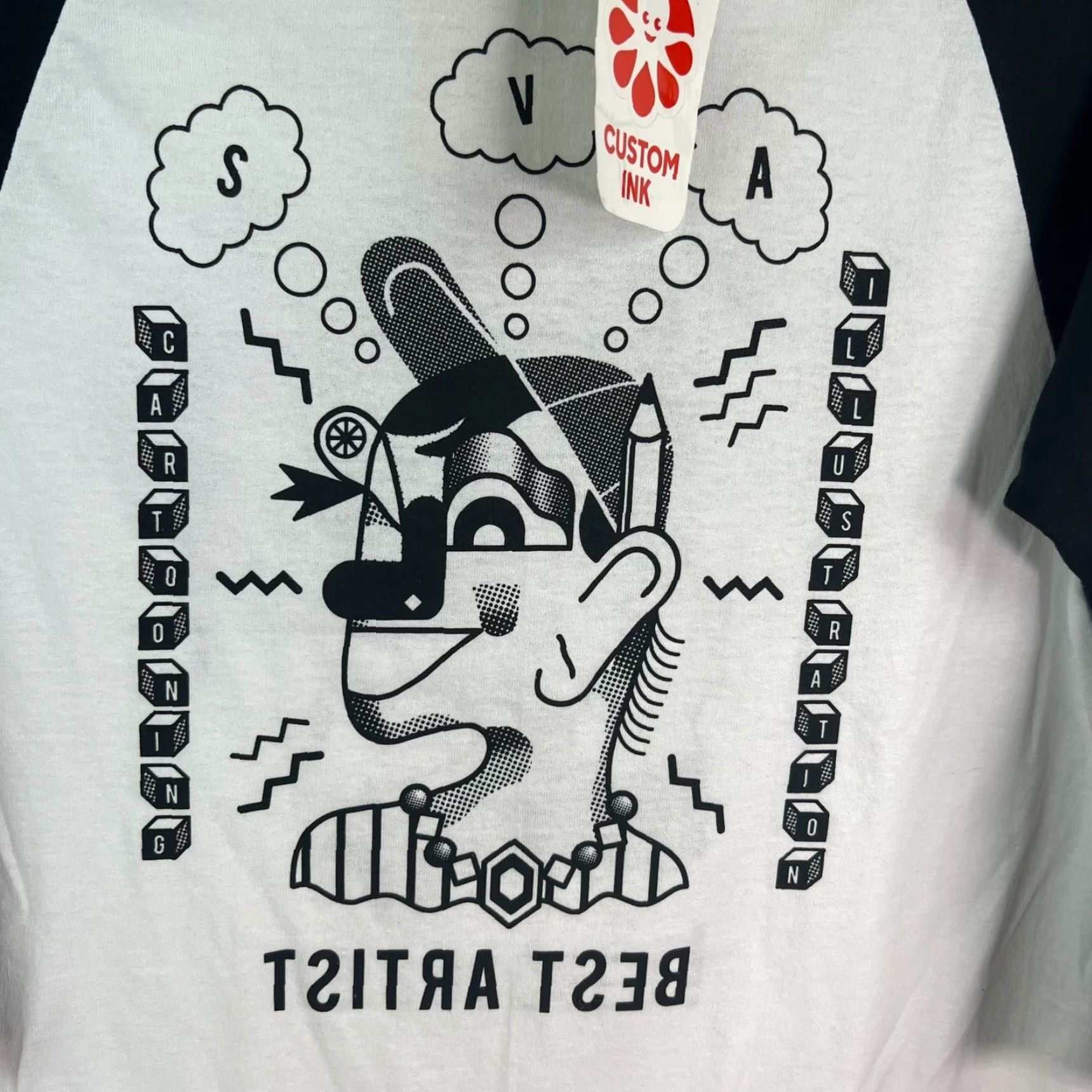 Augusta Sportswear Augusta Sportswear Shirt Adult M White Graphic Print Long Sleeve Cotton Crew Neck Unisex Adventure Time Punk Band Logo Size US M / EU 48-50 / 2 - 3 Thumbnail