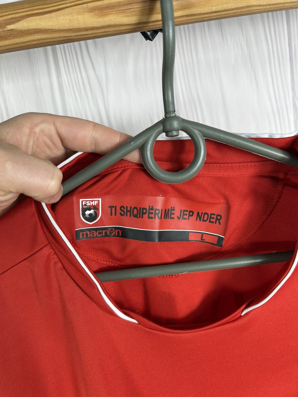 Macron Albania Home Jersey 2016/17 #14 Taulant Xhaka Size L Size US L / EU 52-54 / 3 - 10 Thumbnail