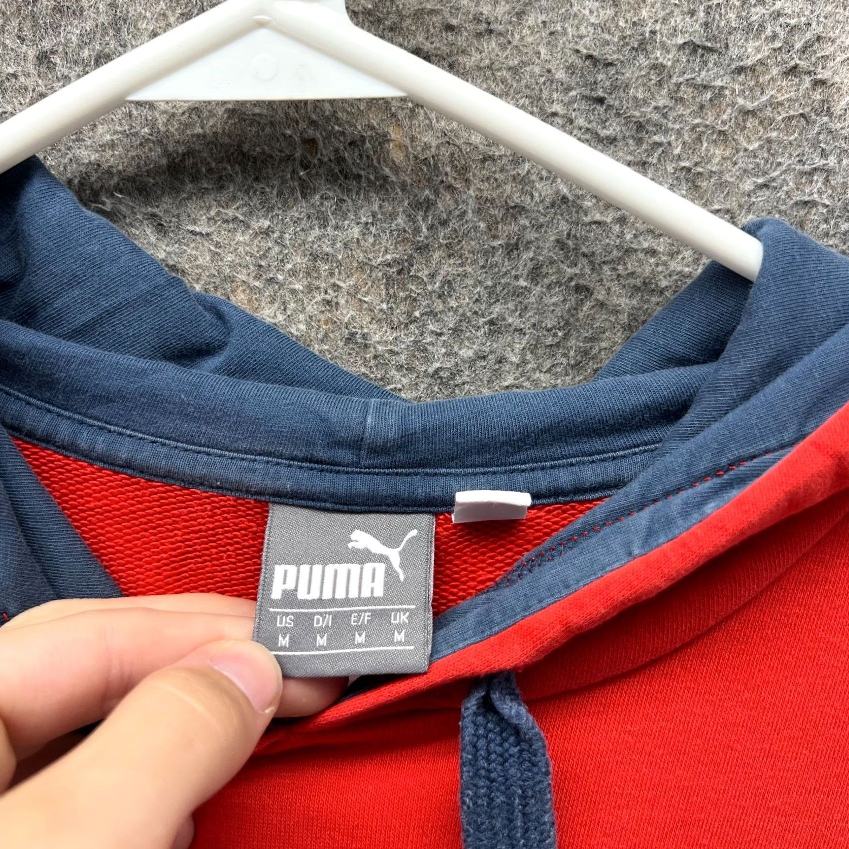 Puma VINTAGE Puma Hoodie Men Medium Orange Blue Pullover Fleece Jacket Lgo Sweater Sweatshirt Regular Size US M / EU 48-50 / 2 - 7 Thumbnail