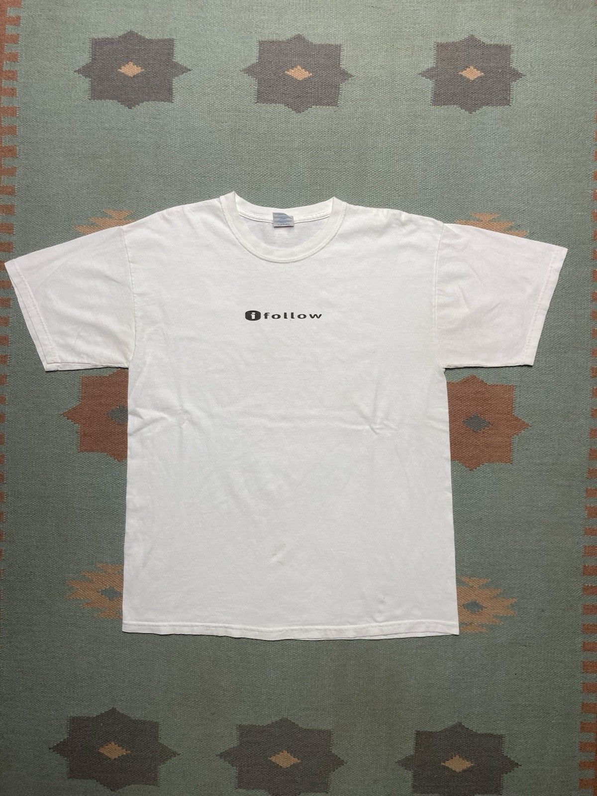 Vintage Vintage t shirt I follow Jesus Christian iPod parody large Size US L / EU 52-54 / 3 - 1 Thumbnail