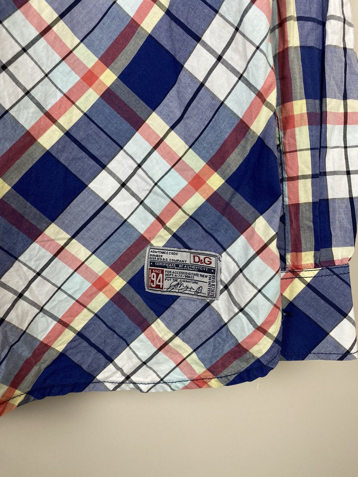 Dolce & Gabbana Vintage Dolce Gabbana Plaid Shirts Y2K Opium Luxury Style Size US XXL / EU 58 / 5 - 12 Thumbnail