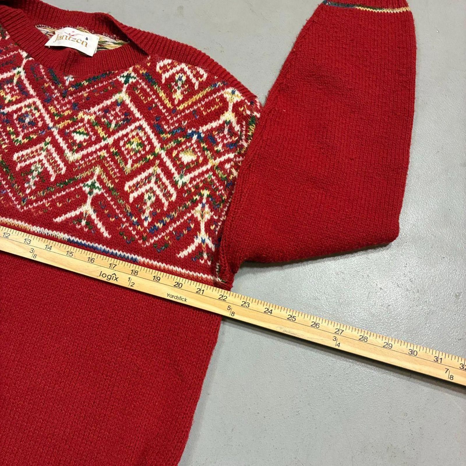 Jantzen Vintage 60s/70s Jantzen Cotton Fair Isle Sweater Size US L / EU 52-54 / 3 - 8 Thumbnail