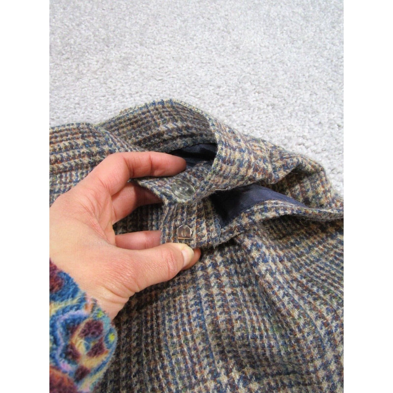 Brooks VINTAGE David Brooks Wool Check Midi Skirt Womens Size 8 Brown A-Line Casual Size 30" / US 8 / IT 44 - 2 Thumbnail