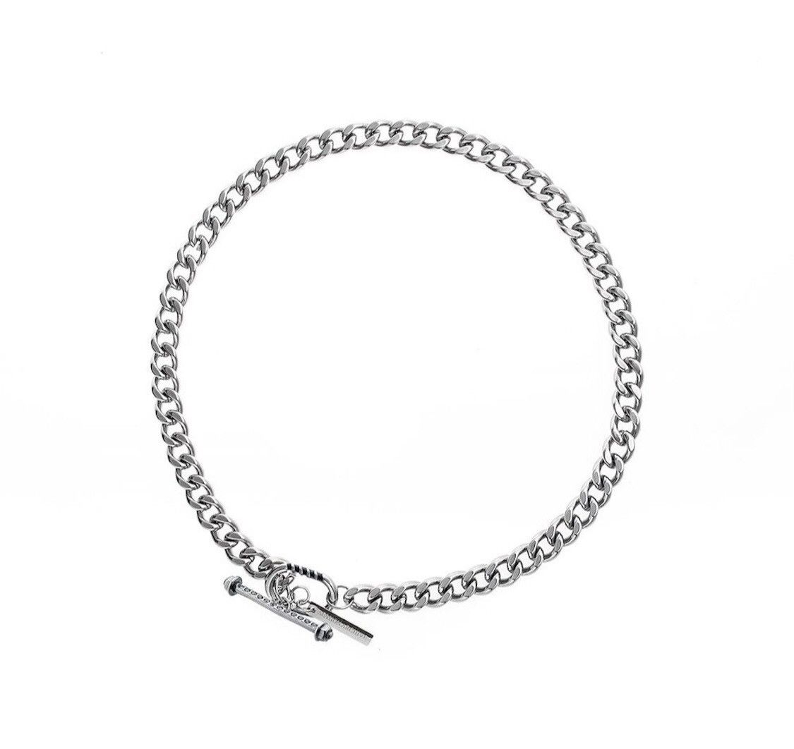 Jewelry Titanium Steel Buckle Clavicle Chain Necklace Size ONE SIZE - 3 Thumbnail