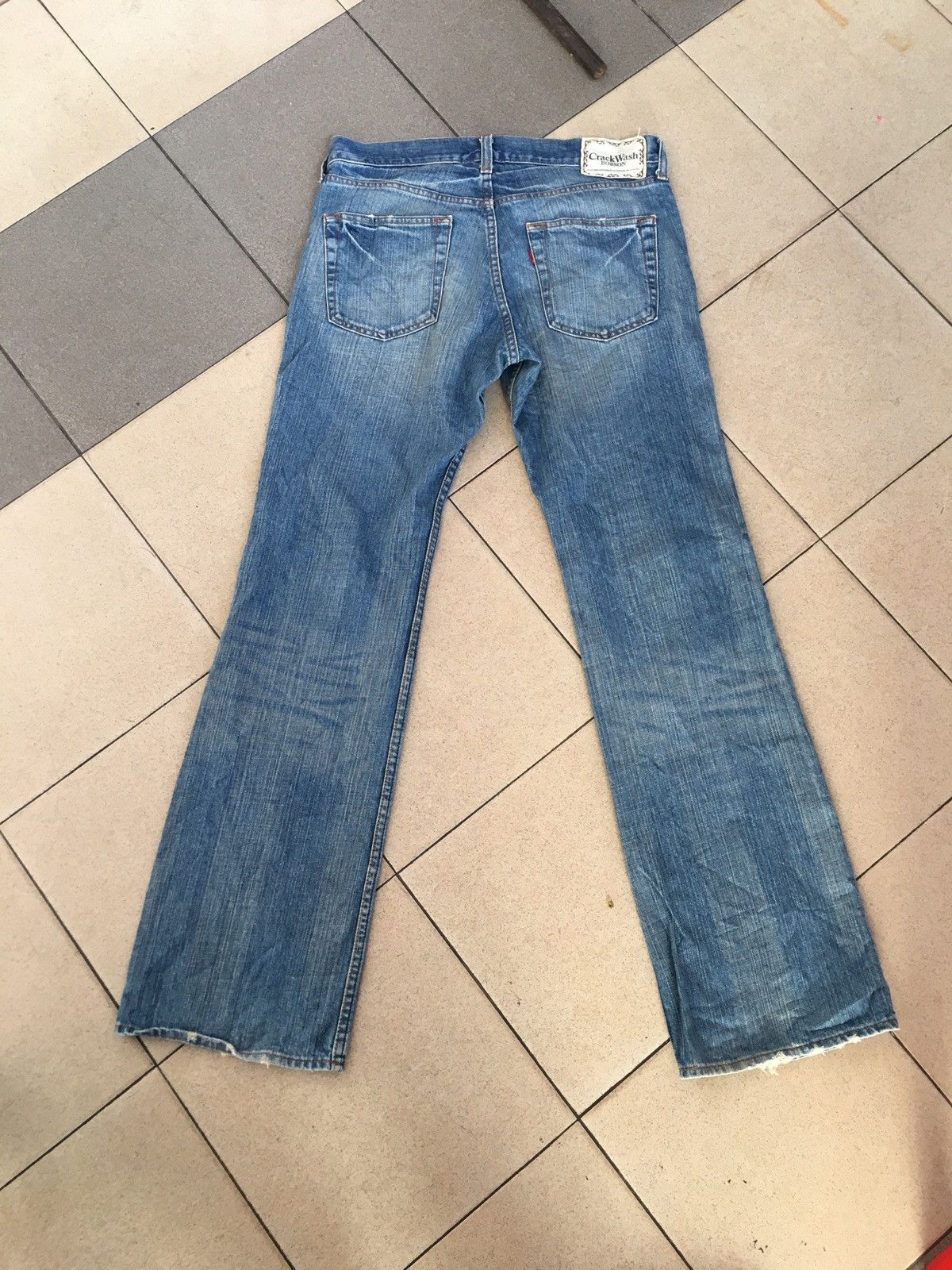 Vintage Bobson crack wash flare single r Size US 33 - 2 Thumbnail