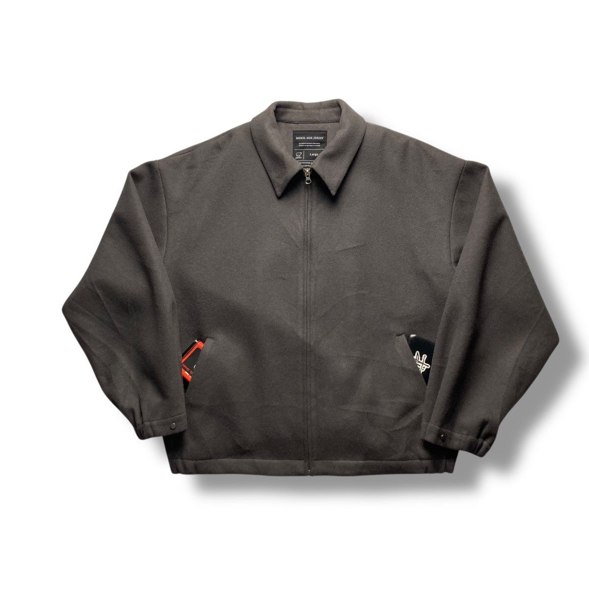 RAGEBLUE 🇯🇵 RAGEBLUE WOOL BLEND FULL ZIP BOMBER JACKET Size US L / EU 52-54 / 3 - 1 Thumbnail