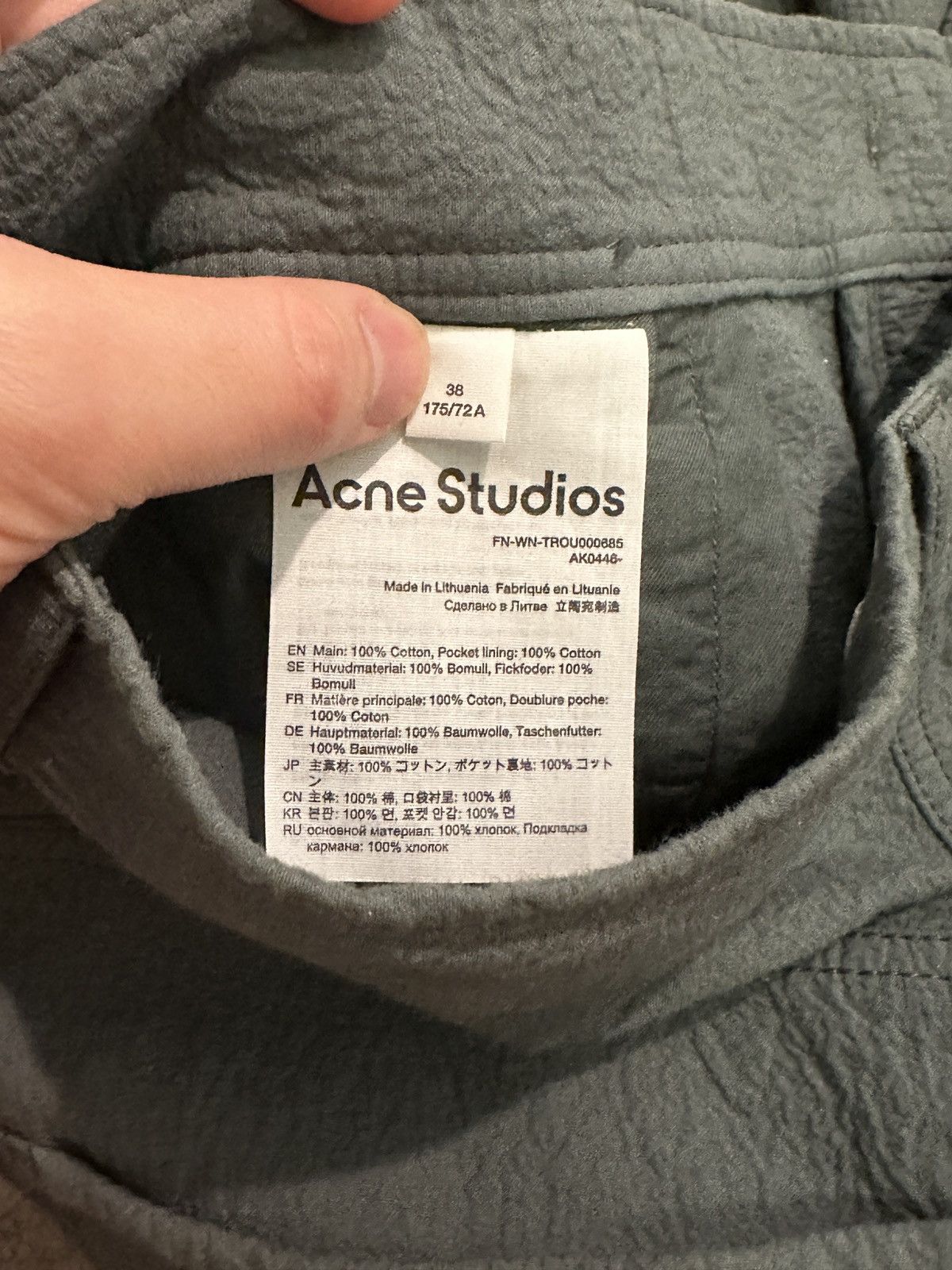 Acne Studios Acne Studios Pants Size US 29 - 4 Thumbnail