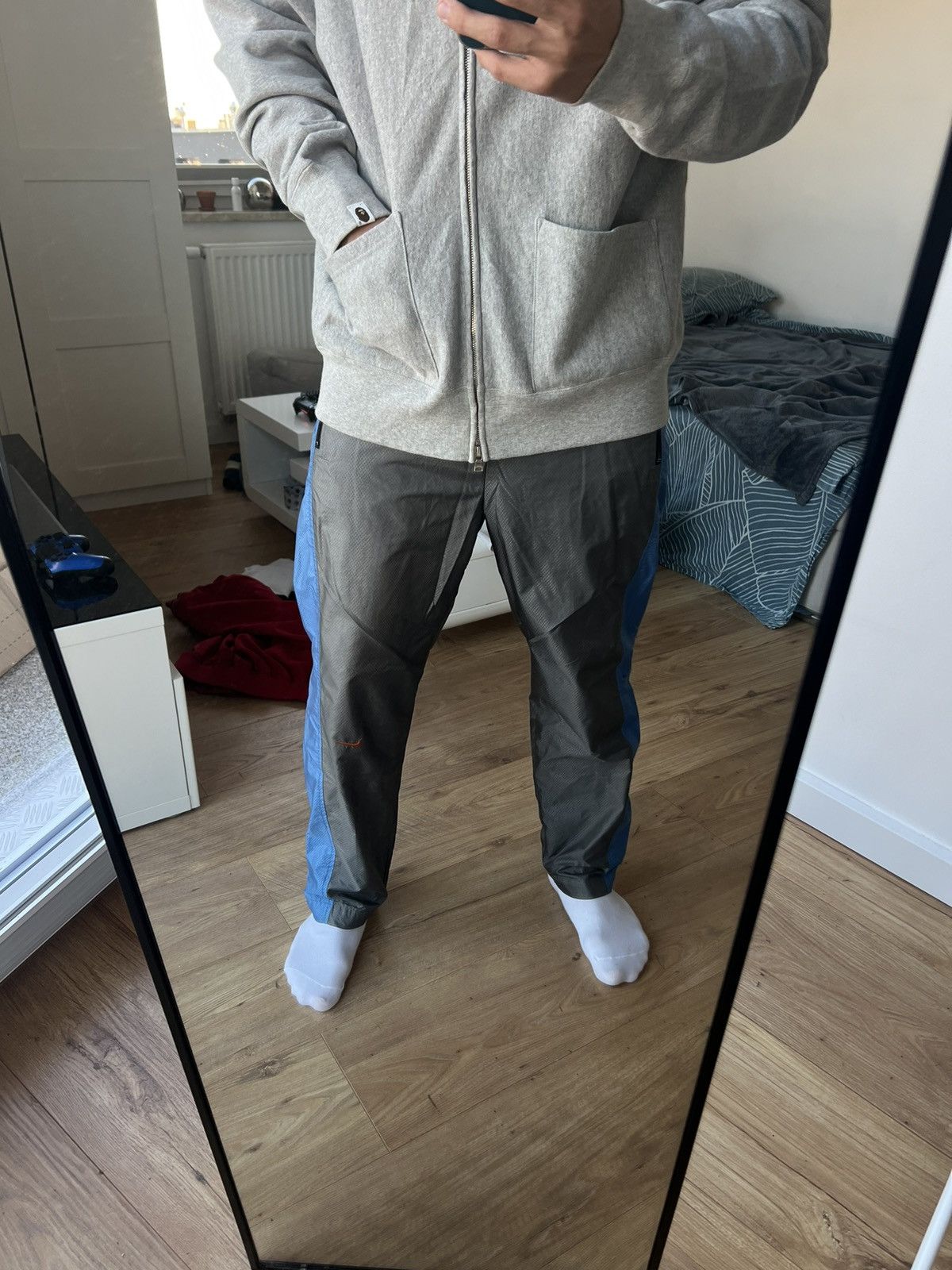 Nike 00’s NIKE BAGGY KNEE SWOOSH LOGO GORPCORE Y2K TRACK PANTS Size US 32 / EU 48 - 10 Thumbnail