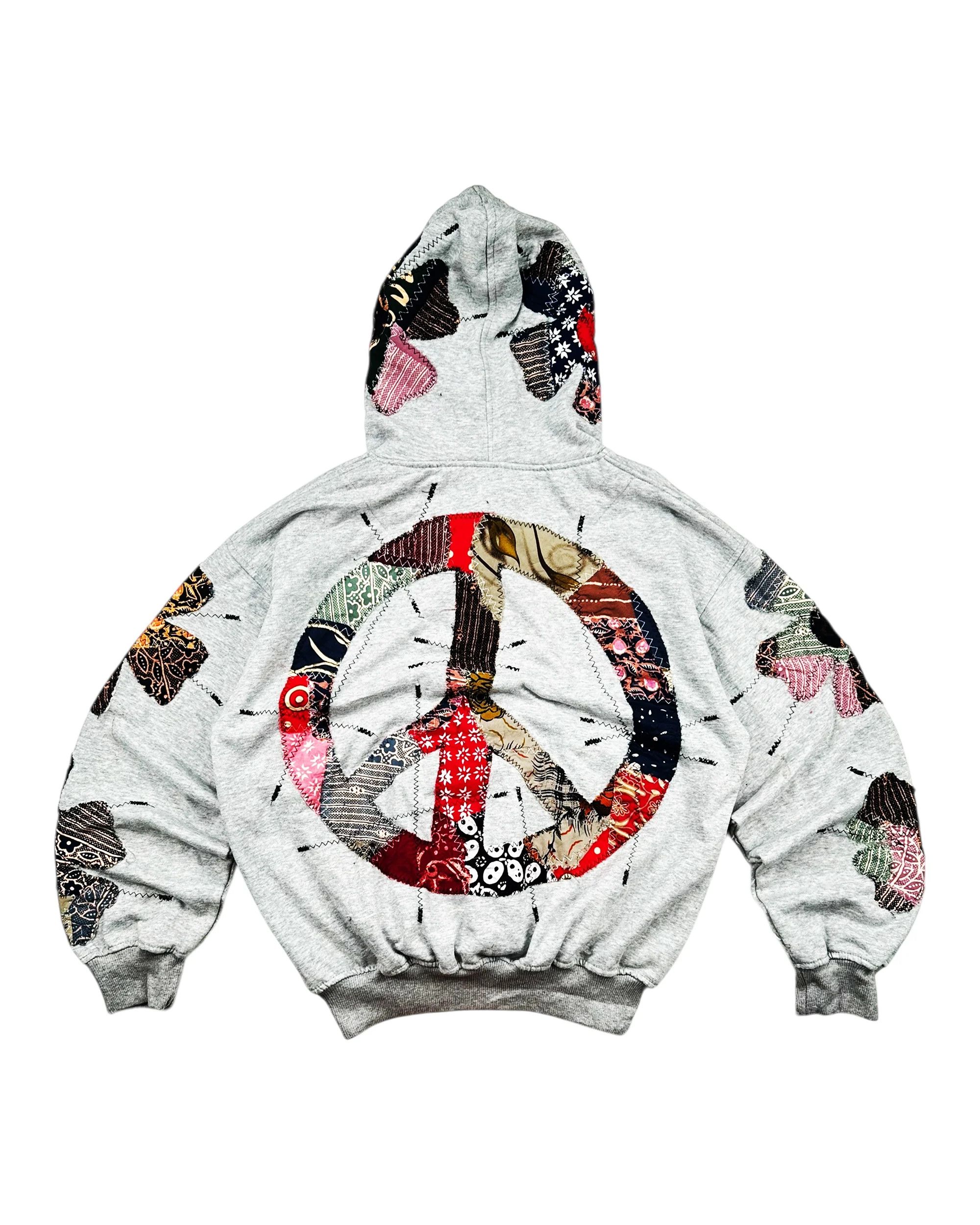 Japanese Brand Re-worked 1 of 1 Handmade Batik Bloom Chaos Hoodie Size M Size US M / EU 48-50 / 2 - 6 Thumbnail