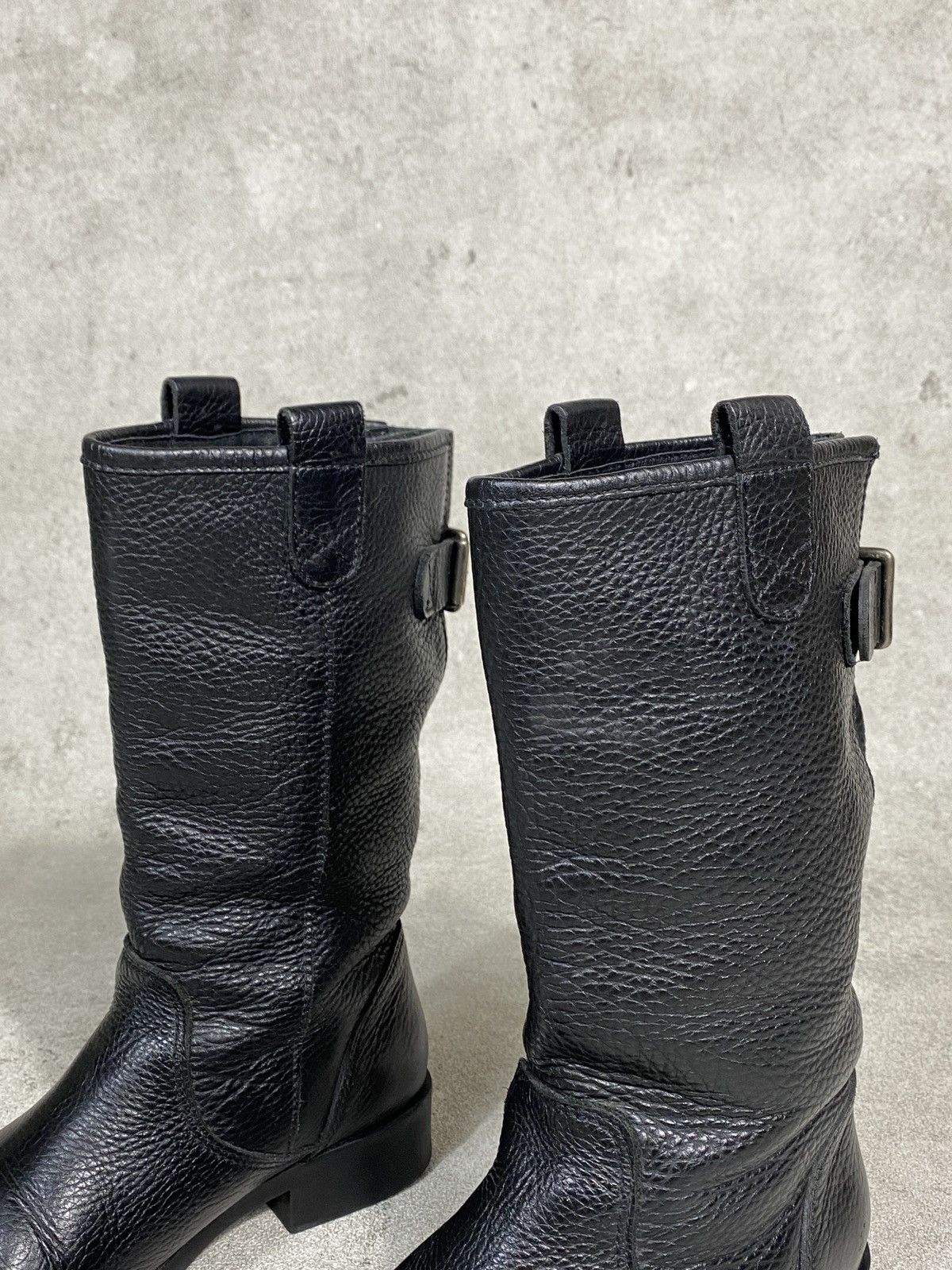 agnes b. 2000’s Agnes B. Riding Black Leather Boots Size US 8.5 / IT 38.5 - 2 Thumbnail