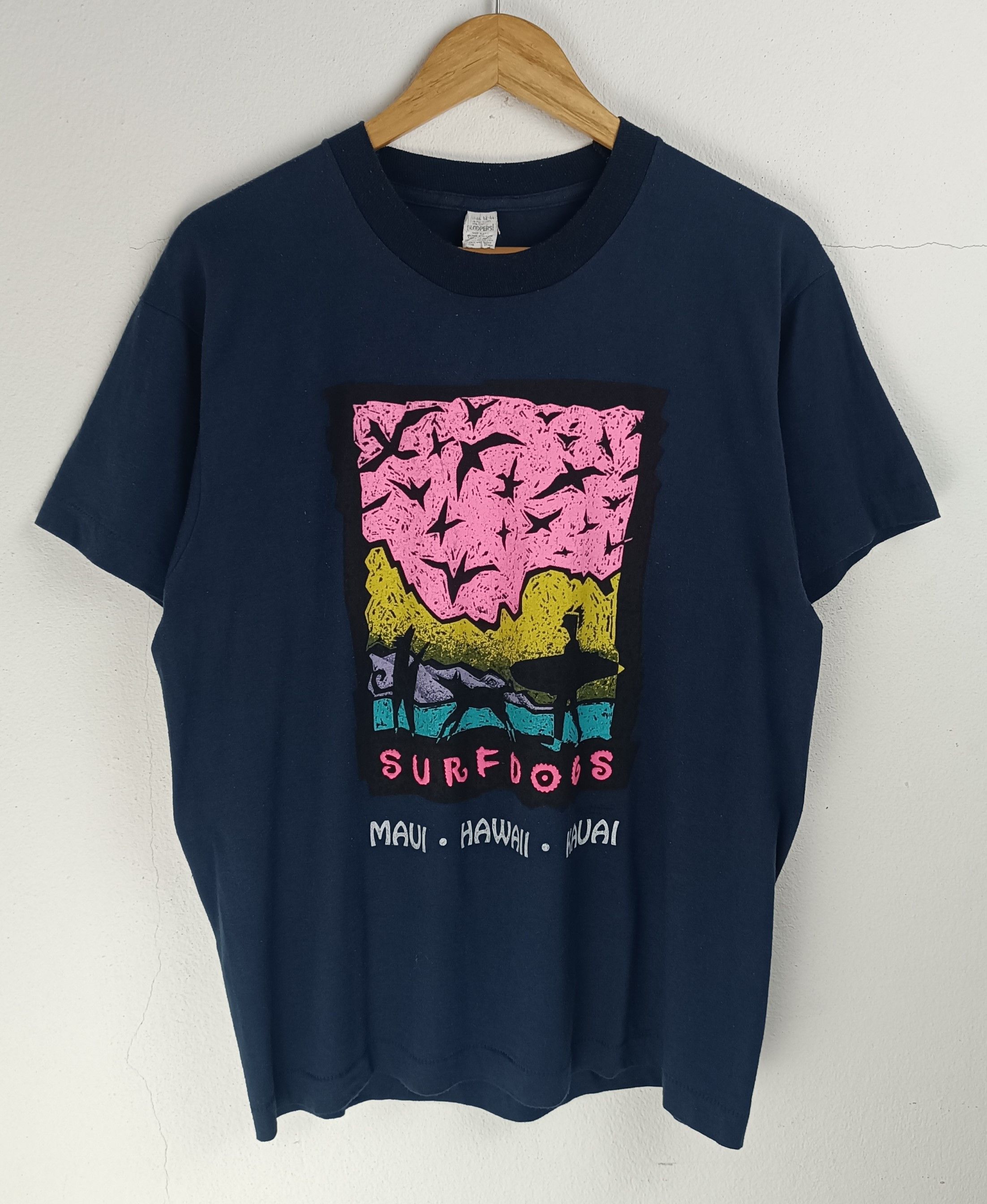 Vintage VERY RARE🔥VINTAGE 80'S HAWAII SURF DOGS RARE AF TEE Size US L / EU 52-54 / 3 - 3 Thumbnail