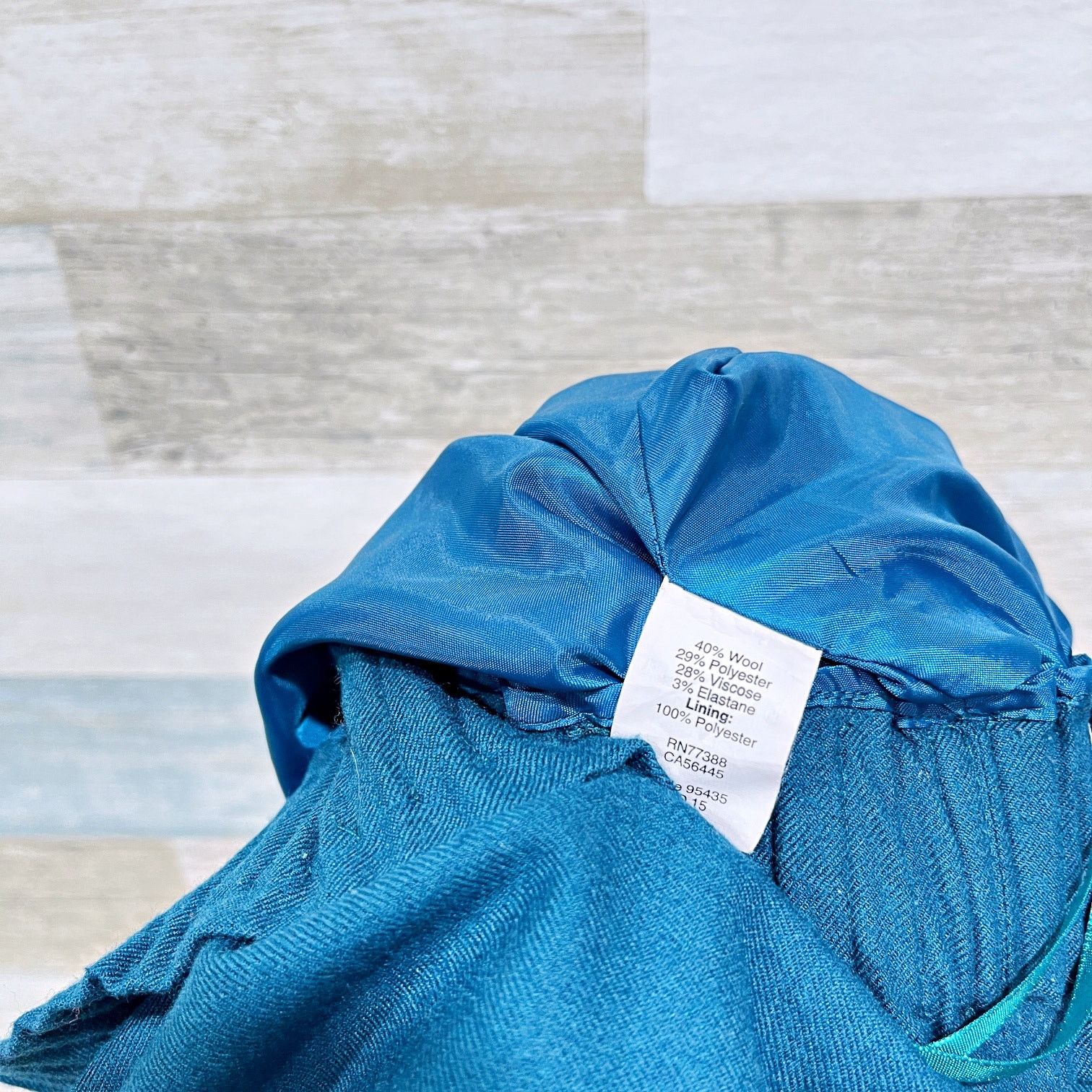 J.Crew J Crew Wool Blend Sidewalk Mini Skirt Blue Pull On Elastic 4 Size 28" / US 6 / IT 42 - 4 Thumbnail
