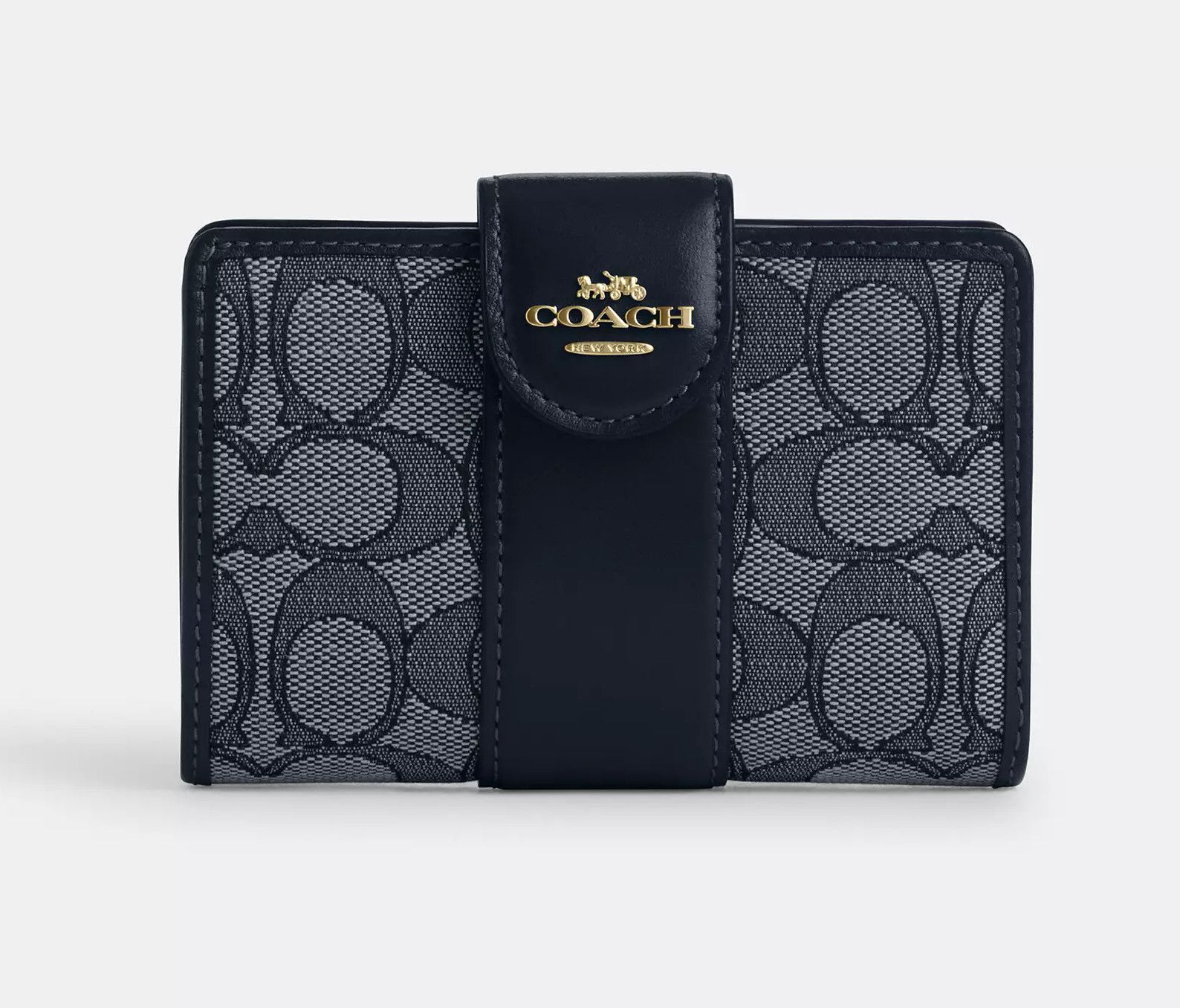 Coach Medium Corner Zip Wallet In Signature Jacquard CU987 Size ONE SIZE - 6 Thumbnail