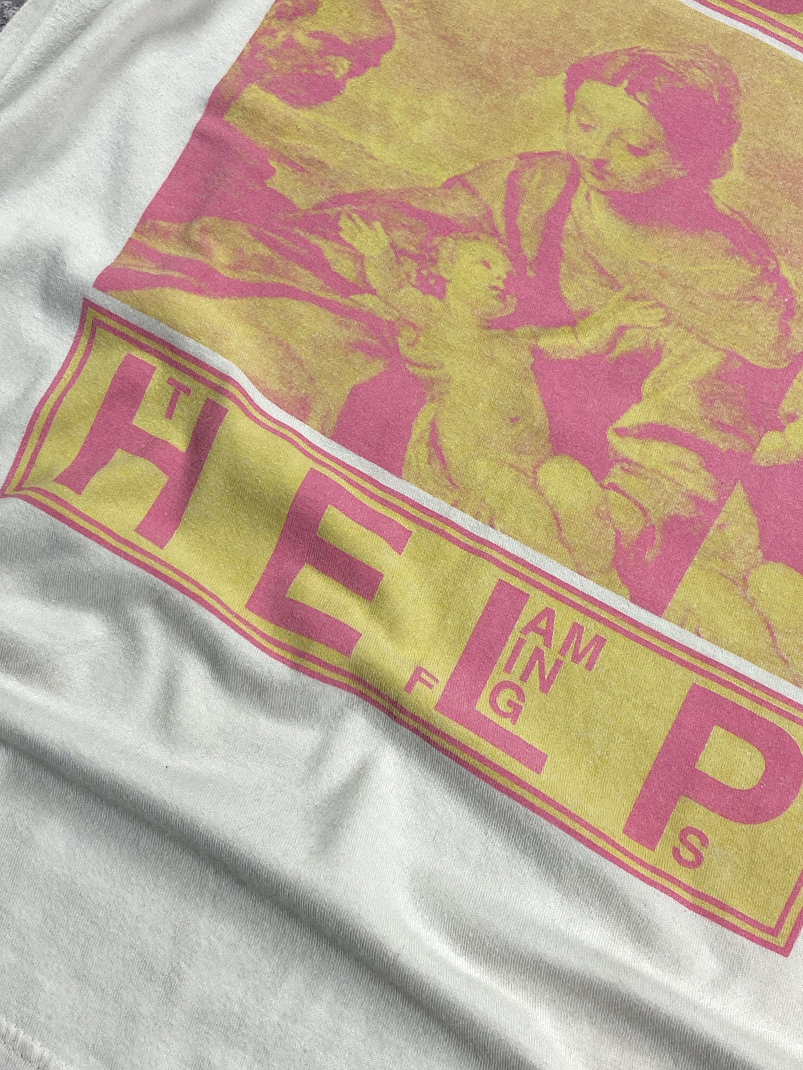 Band Tees Vintages 90s The Flaming Lips Band Drugs Help T Shirt Size US S / EU 44-46 / 1 - 4 Thumbnail