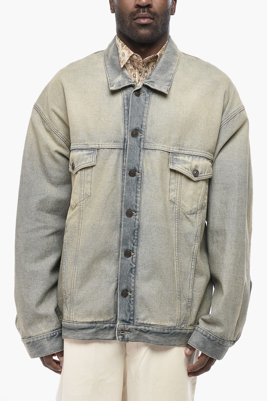 Balenciaga og1mm0426 Denim Jacket in Blue Size US M / EU 48-50 / 2 - 1 Thumbnail