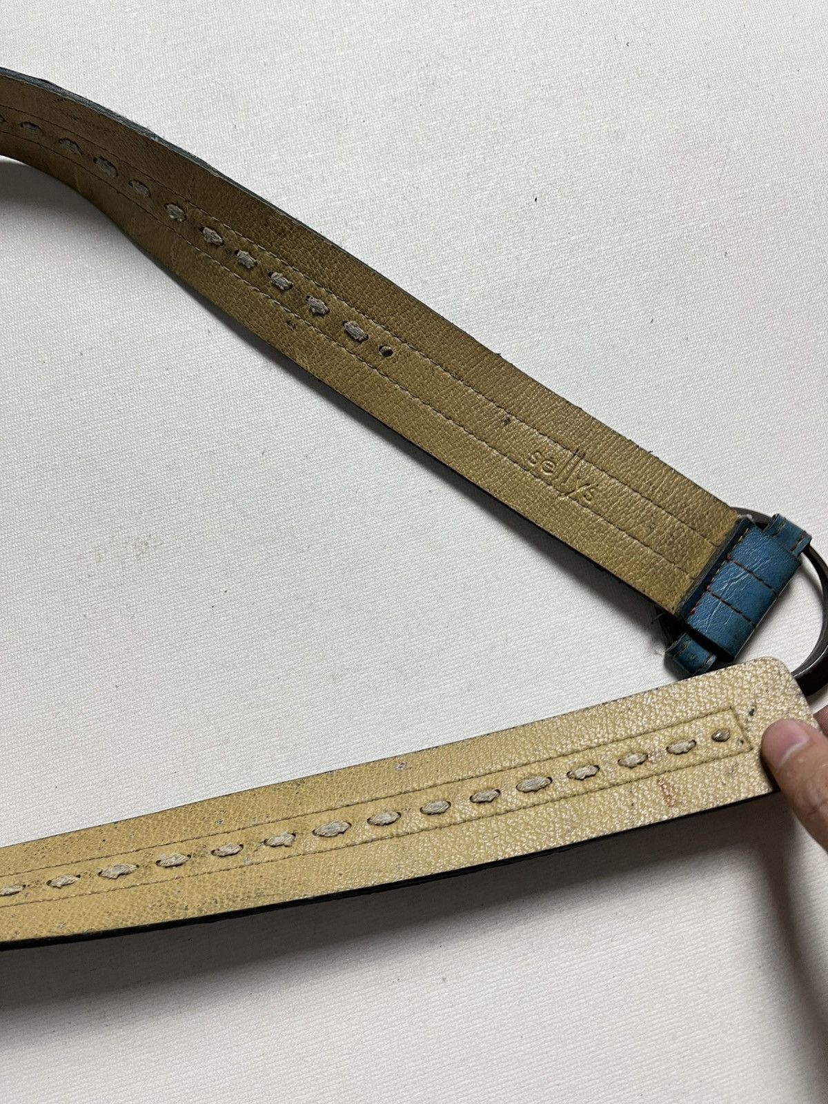 Japanese Brand Vintage blue belts Size ONE SIZE - 5 Thumbnail