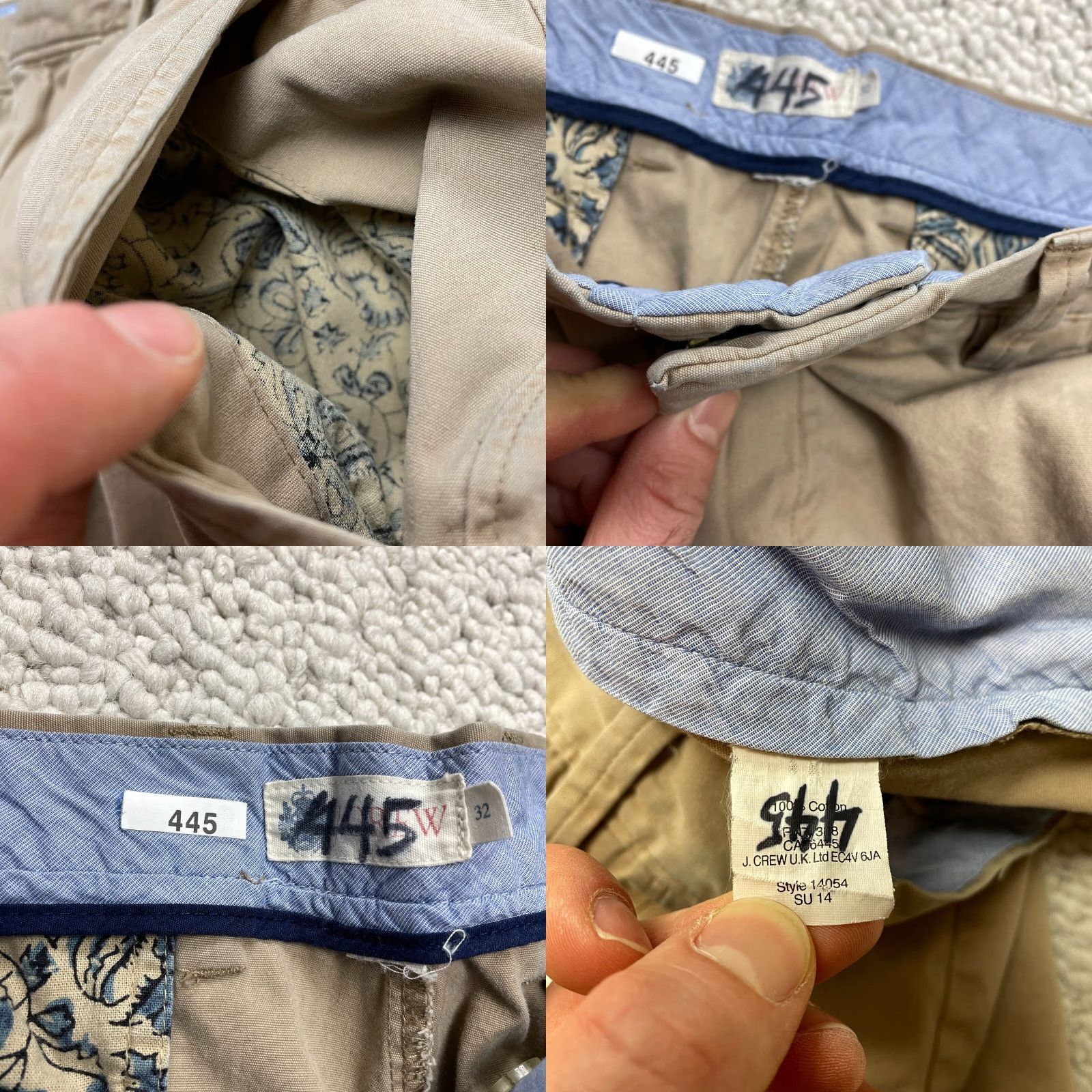 J.Crew J.Crew Shorts Mens 32 Cotton Beige Chino Flat Front 10" Inseam Pockets Solid Casual 10" Inseam Size US 32 / EU 48 - 8 Thumbnail