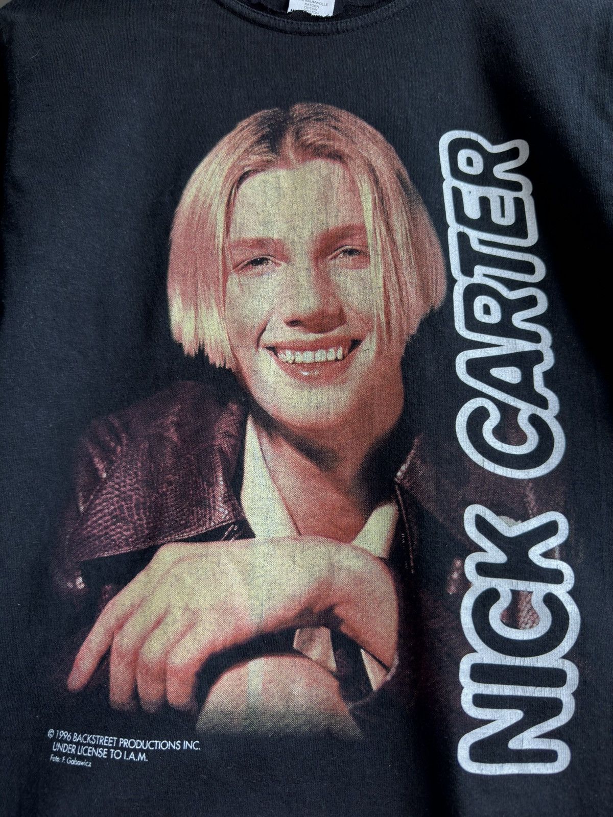 Band Tees × Vintage Vintage 1996 BACKSTREET Boys Nick Carter Band Tee Size US M / EU 48-50 / 2 - 2 Thumbnail