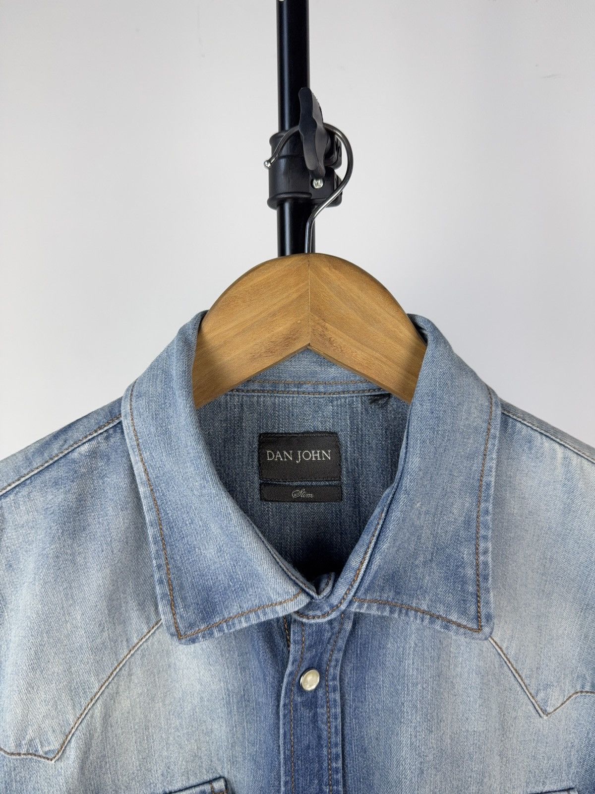 Vintage Vintage 90s Rare Retro Denim Cowboy Western Shirt Size US L / EU 52-54 / 3 - 5 Thumbnail