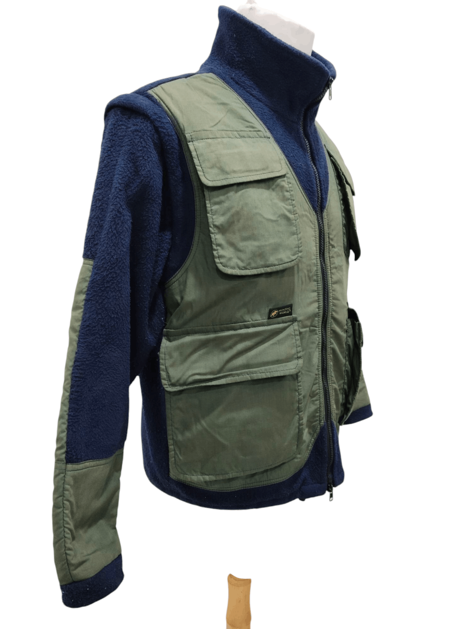 Huntington × Vintage × Voodoo Tactical Vtg Hunting World Tactical Fleece Multipurpose Sleeve Jacket Size US L / EU 52-54 / 3 - 3 Thumbnail