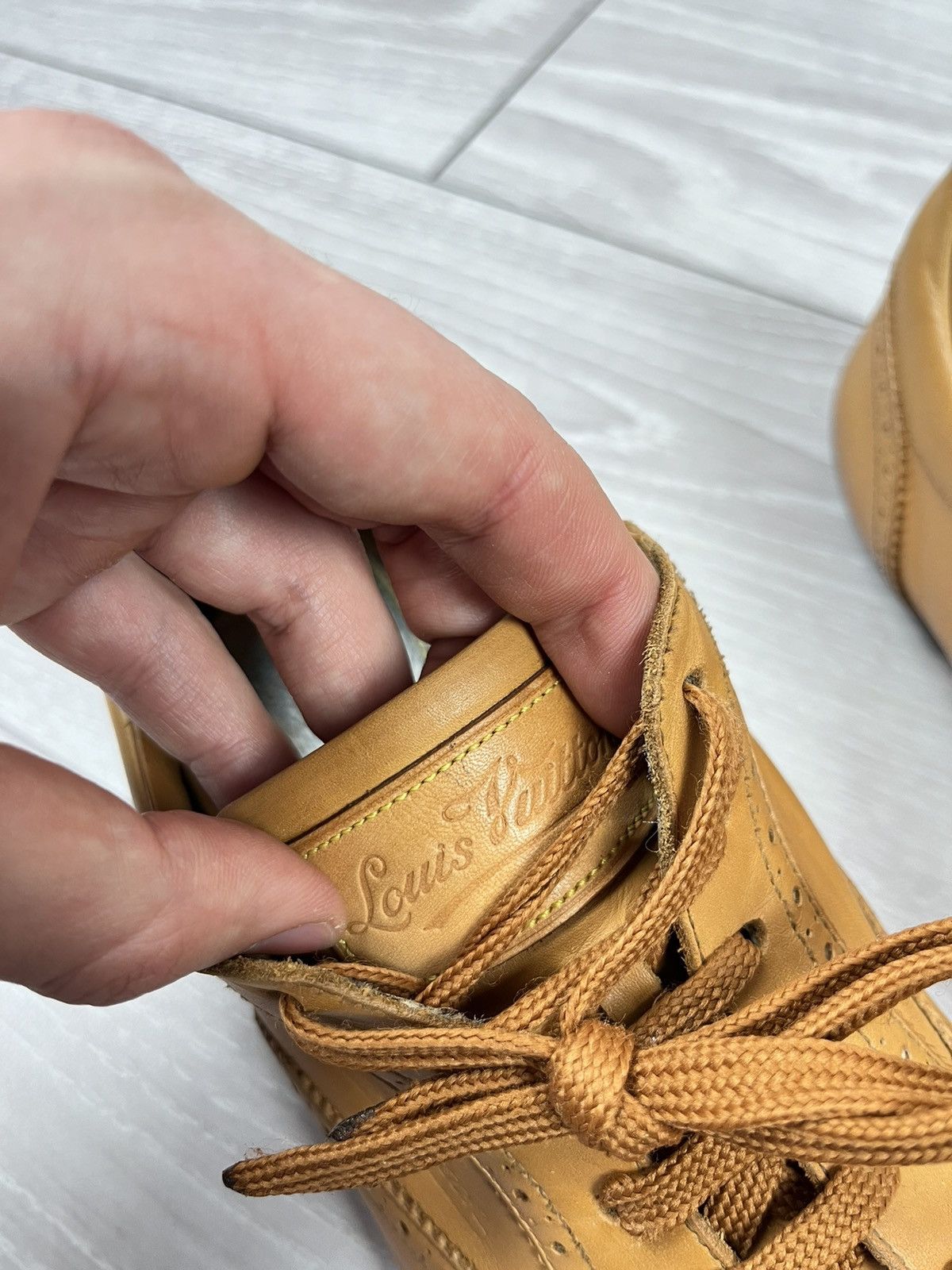 Louis Vuitton Louis Vuitton Baskets Camel Leather Brogues Shoes 9 us Size US 9 / EU 42 - 13 Thumbnail