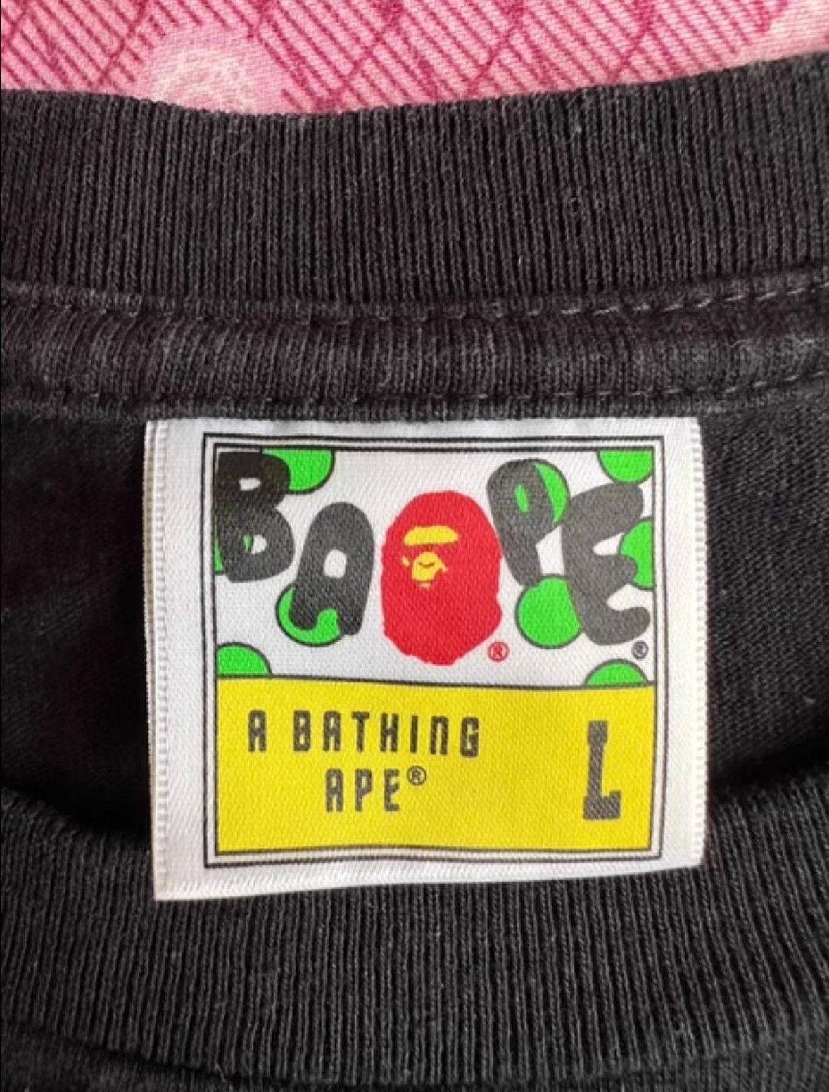 Bape BAPE Ape Print Short Sleeve T-Shirt K5 Size US L / EU 52-54 / 3 - 4 Thumbnail