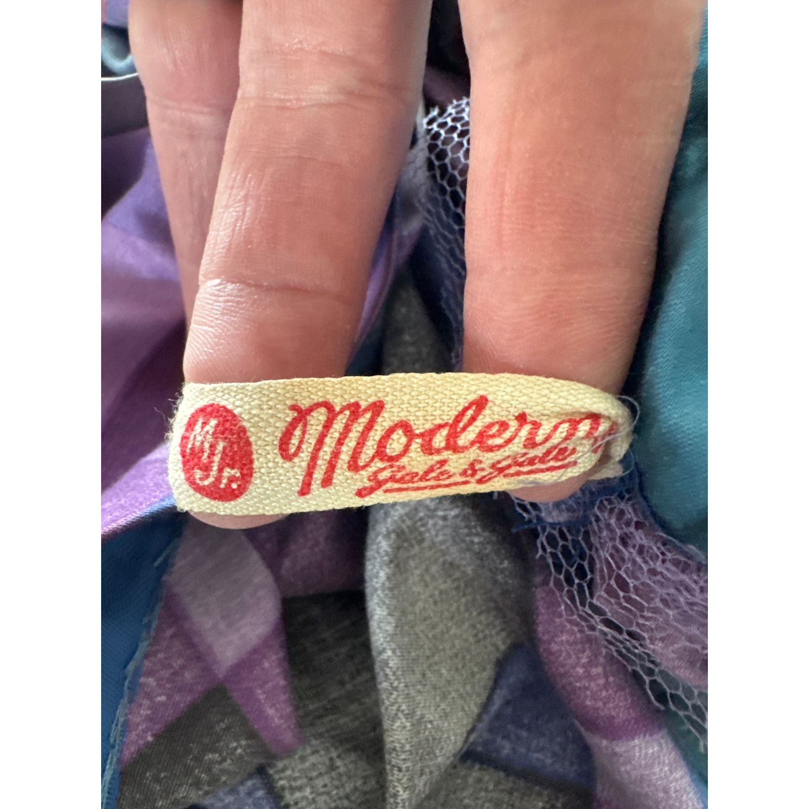 Vintage Vtg 50's circle plaid skirt Modern Jr by Gale & Gale TABIT Size 22" - 4 Thumbnail