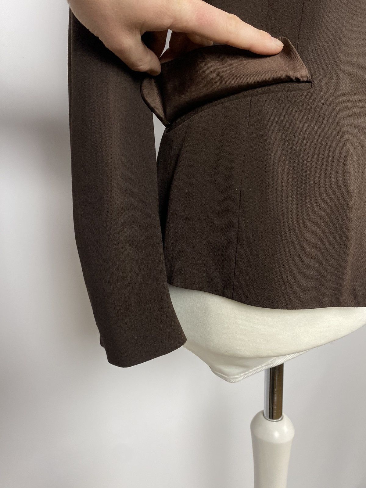 Designer × Moschino Moschino Italy Designer Brown Blazer Jacket Size M / US 6-8 / IT 42-44 - 8 Thumbnail