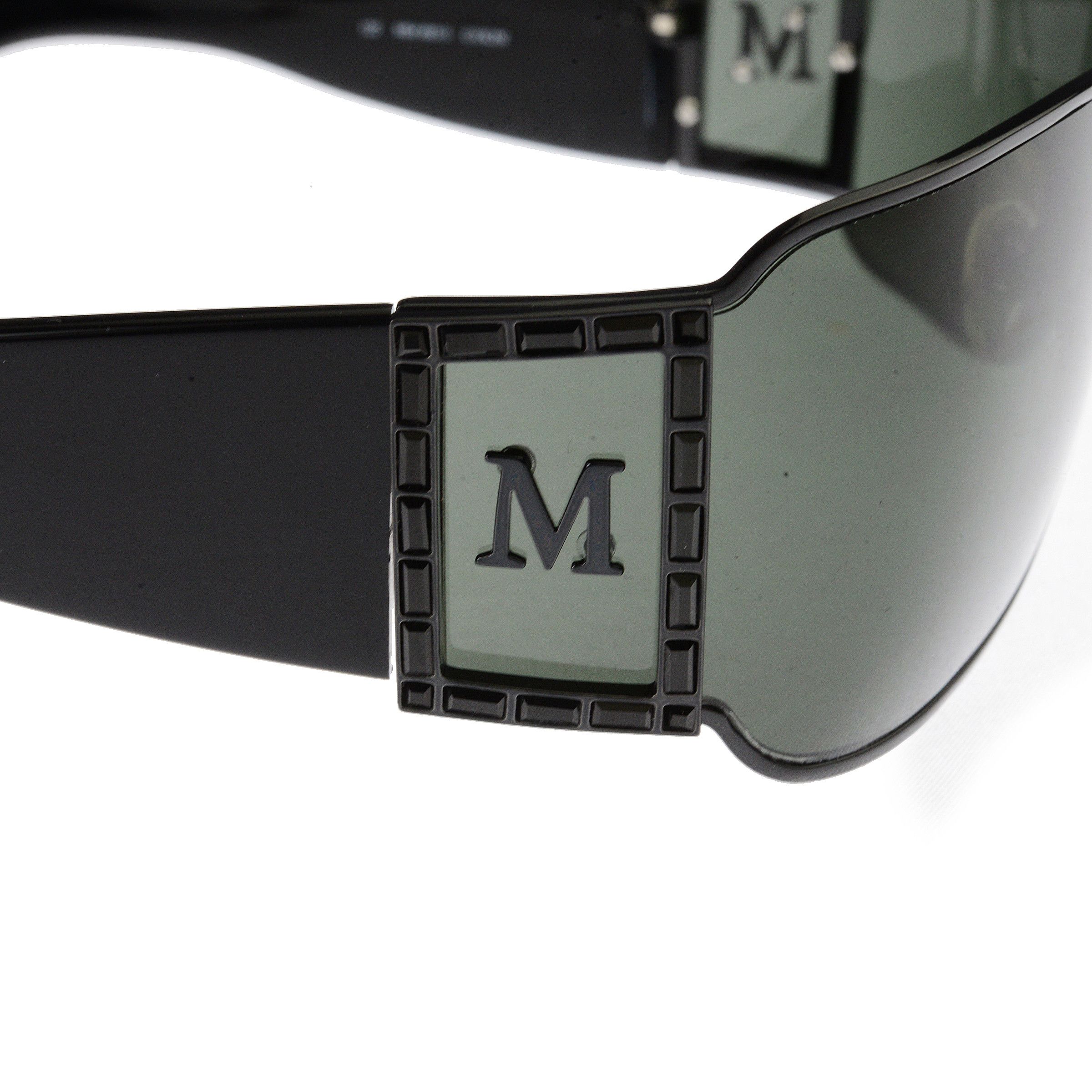 Max Mara Max Mara '00s Black Big Logo Oversized Sunglasses Size ONE SIZE - 5 Thumbnail