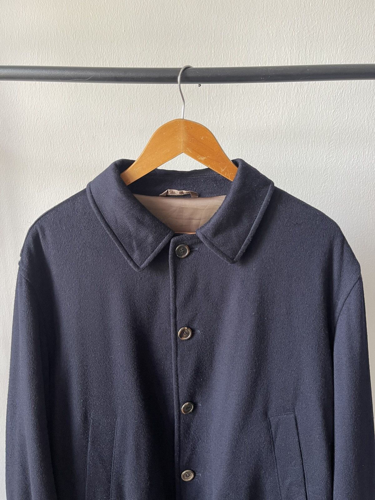 Brioni Brioni Wool Button Bomber Jacket Size US L / EU 52-54 / 3 - 3 Thumbnail