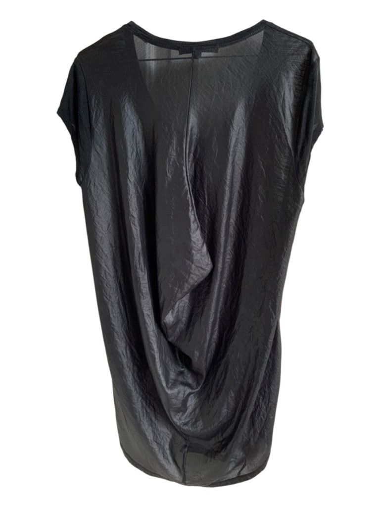 Bcbgmaxazria Women's BCBGMAXAZRIA Black Short Sleeve Tee Shirt L Size L / US 10 / IT 46 - 3 Thumbnail