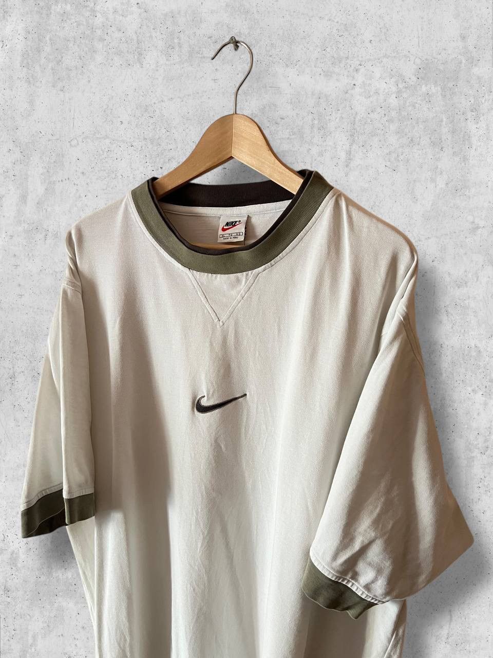 Vintage Nike swoosh centre logo double neck vintage tee t shirt XXL Size US XXL / EU 58 / 5 - 2 Thumbnail