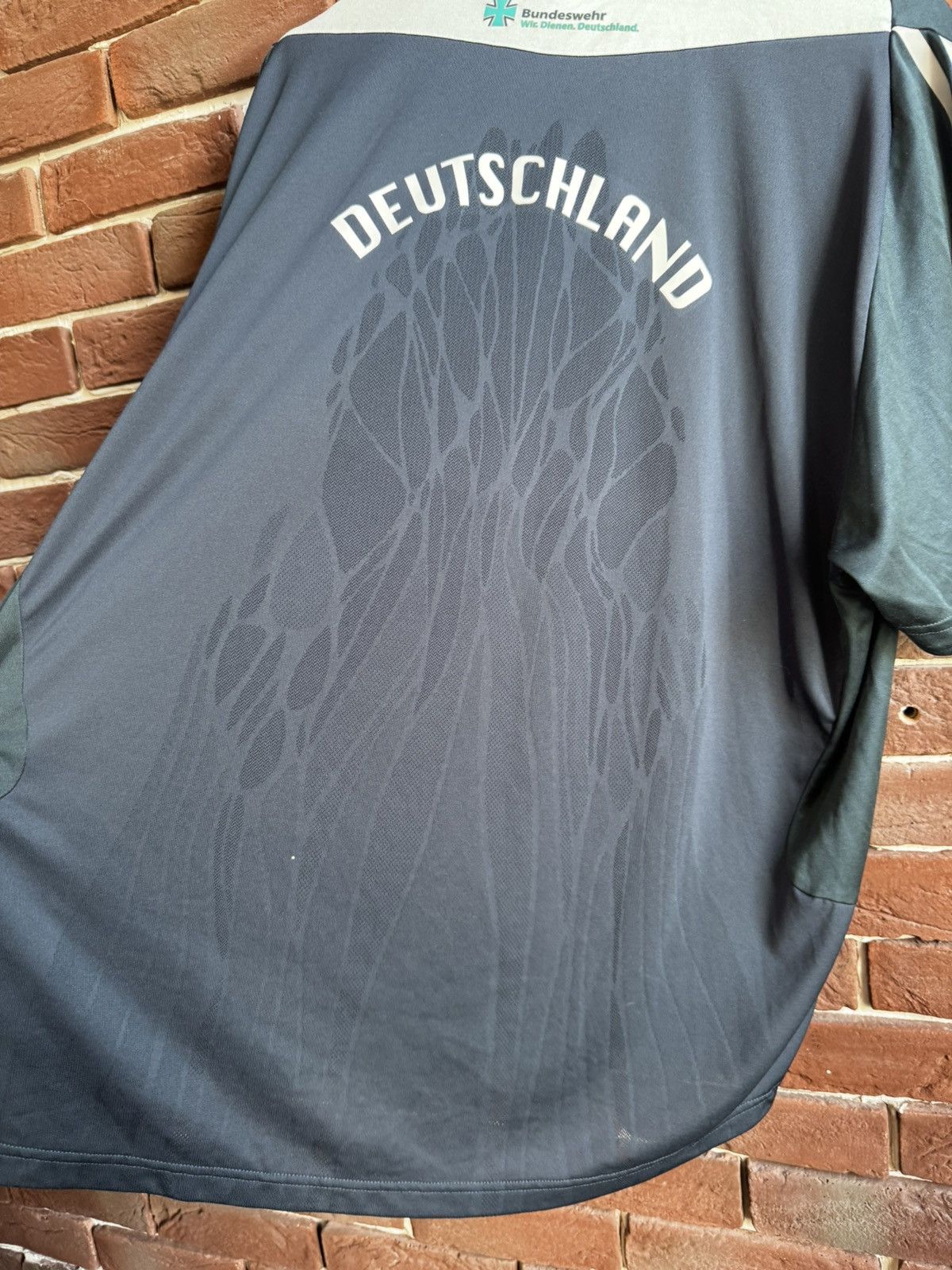 Vintage Rare Vintage 00s Germany Bundeswehr Jersey Adidas Soccer Size US XL / EU 56 / 4 - 4 Thumbnail