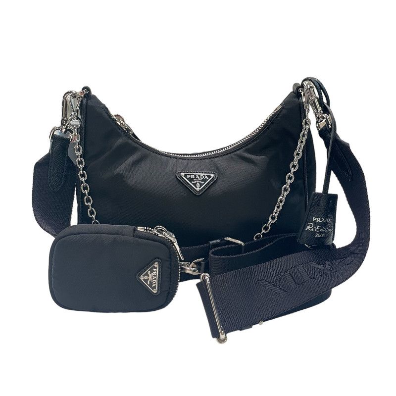 image of Prada Shoulder Bag Pouch Black, Women's