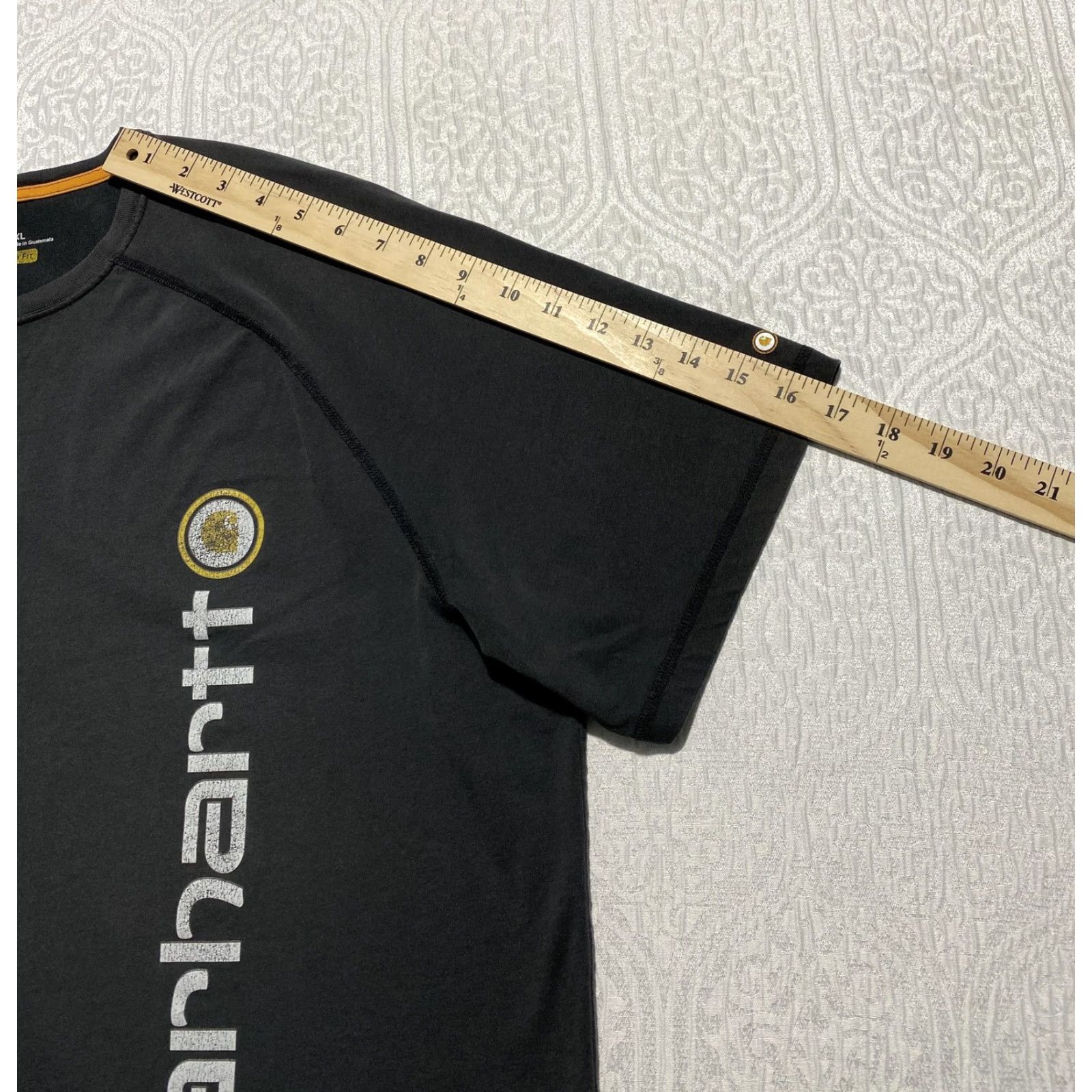 Carhartt Carhartt Shirt Mens 2XL Black Relaxed Fit Vertical Logo Workwear Tee Size US XXL / EU 58 / 5 - 5 Thumbnail