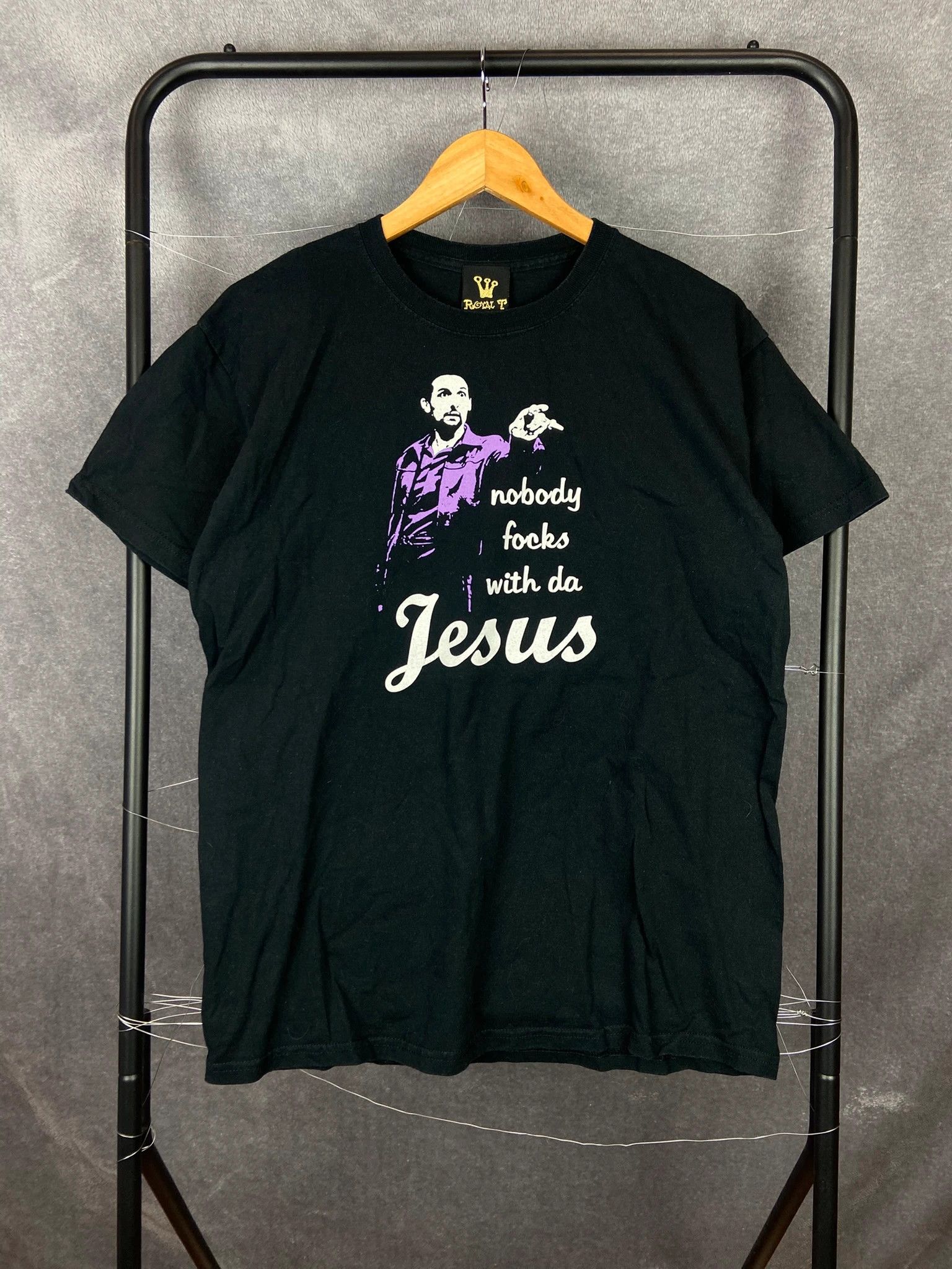 Swagger Royal T / "Nobody Focks With Da Jesus" / Black Tee / Size M Size US M / EU 48-50 / 2 - 1 Thumbnail