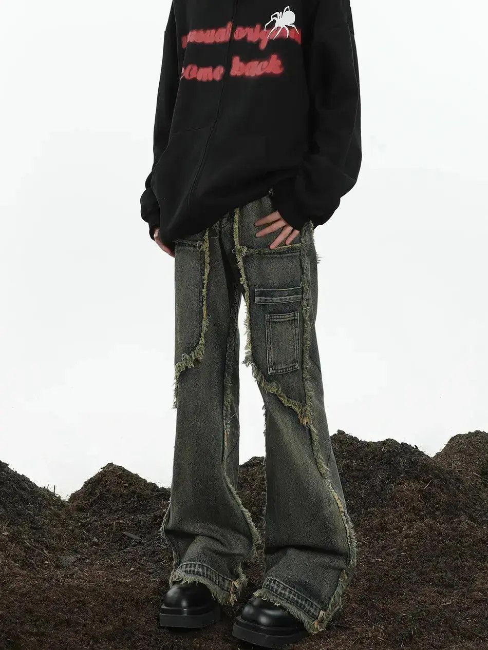 Japanese Brand Flared Style Denim Jeans Size US 32 / EU 48 - 1 Thumbnail