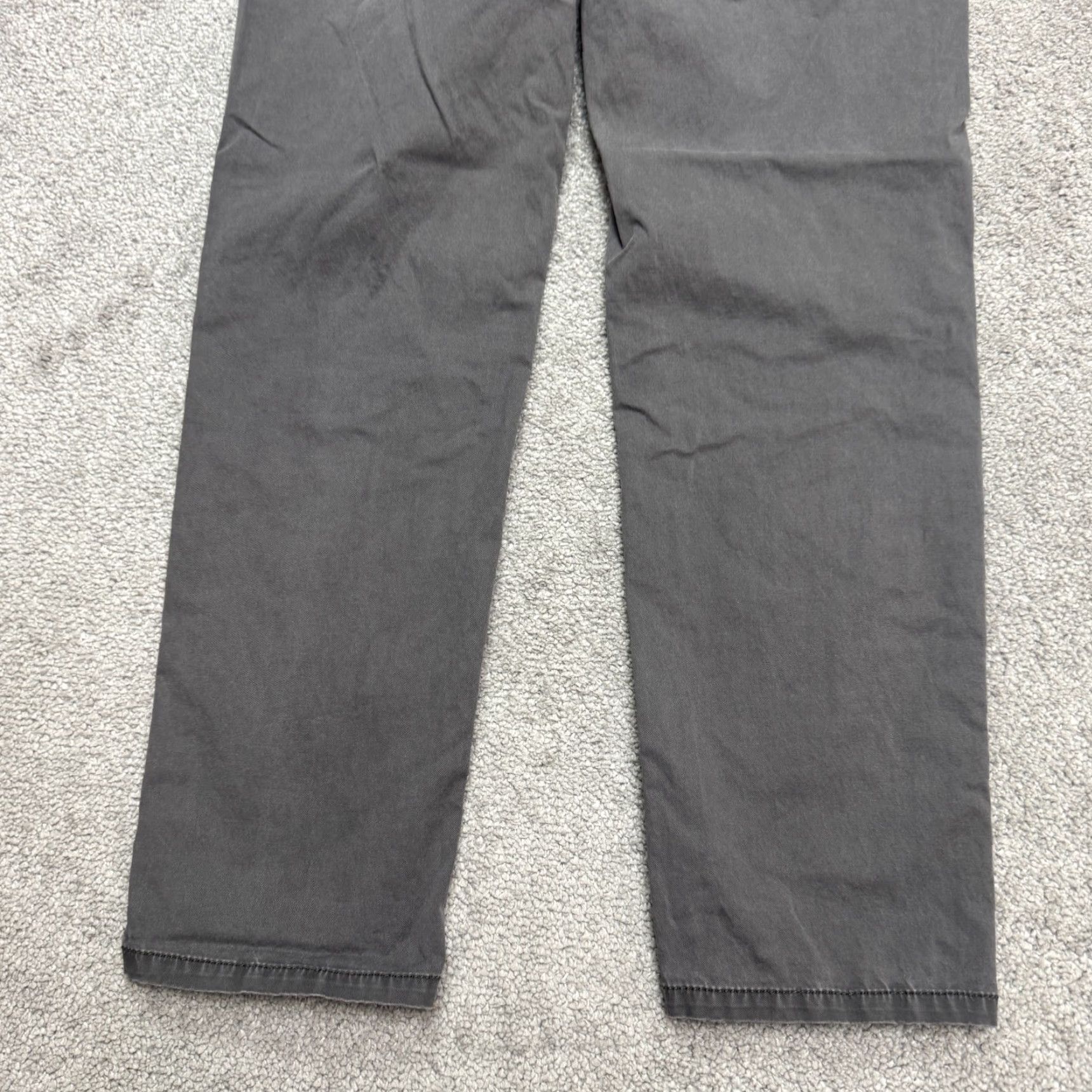Eileen Fisher Eileen Fisher Gray Organic Cotton Straight Leg Pants Womens 2 Mid Rise Casual Size 26" / US 2 / IT 38 - 4 Thumbnail
