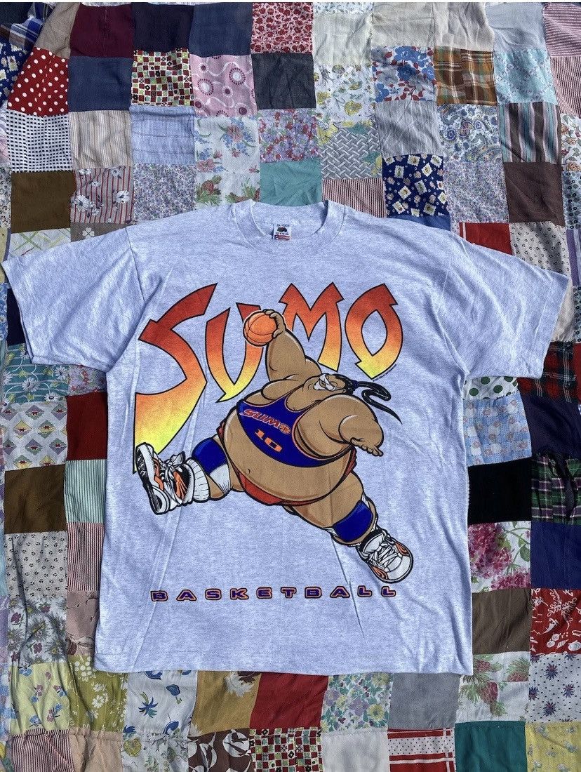Fruit Of The Loom × Vintage vintage 90s SUMO basketball shirt Size US XL / EU 56 / 4 - 1 Thumbnail