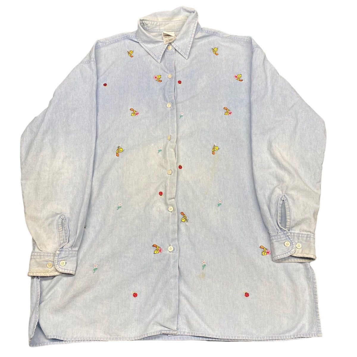 Vintage × Warner Bros Vintage Tweety Bird Button Up Shirt | Grailed